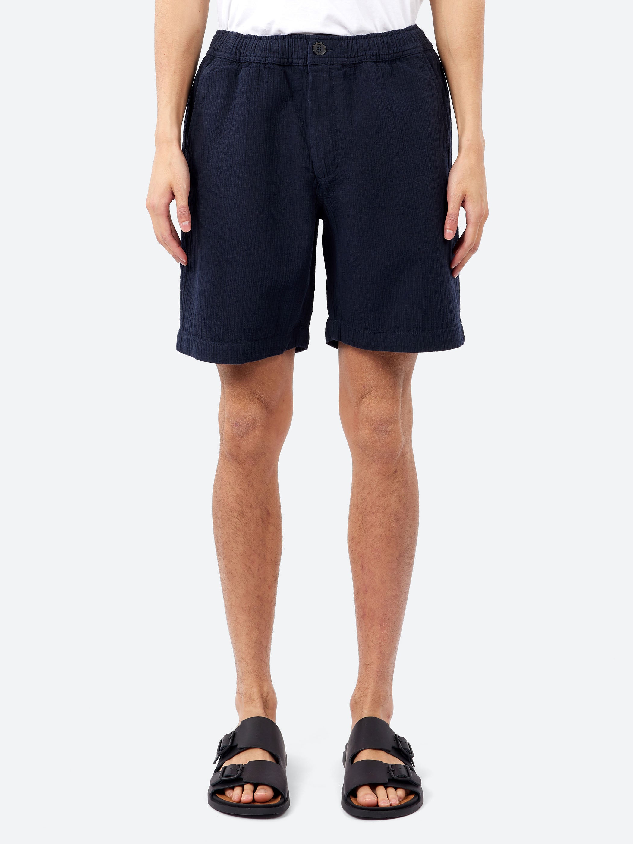 Kurt Crinkle Cotton Linen Shorts