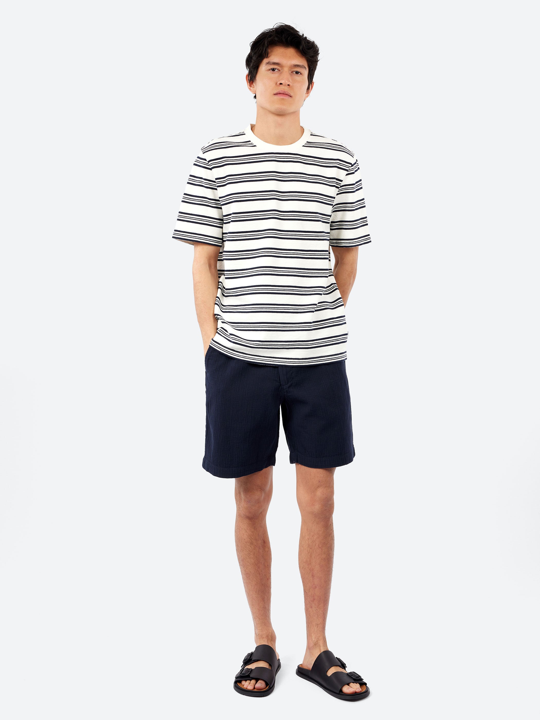 Kurt Crinkle Cotton Linen Shorts