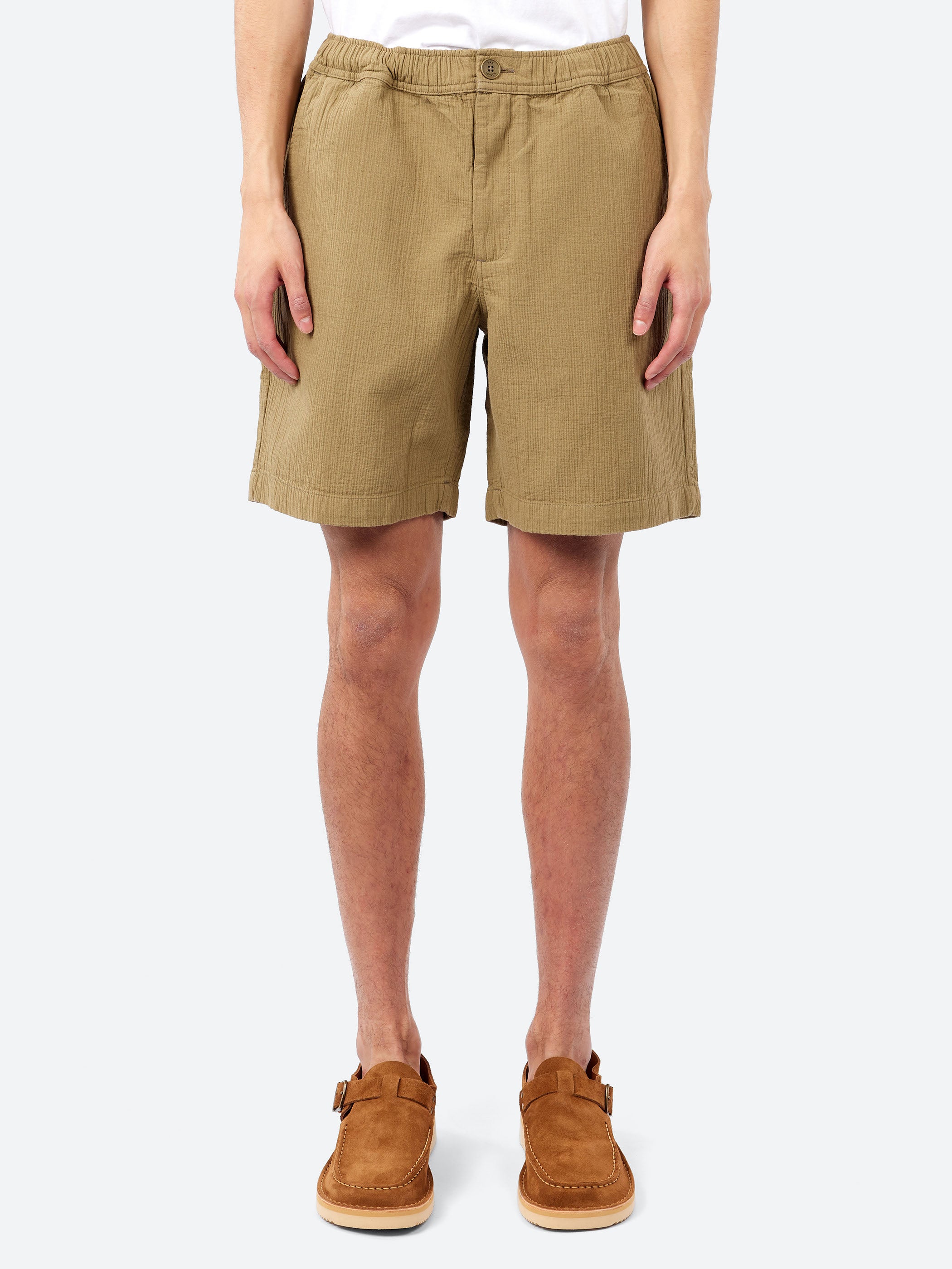 Kurt Crinkle Cotton Linen Shorts