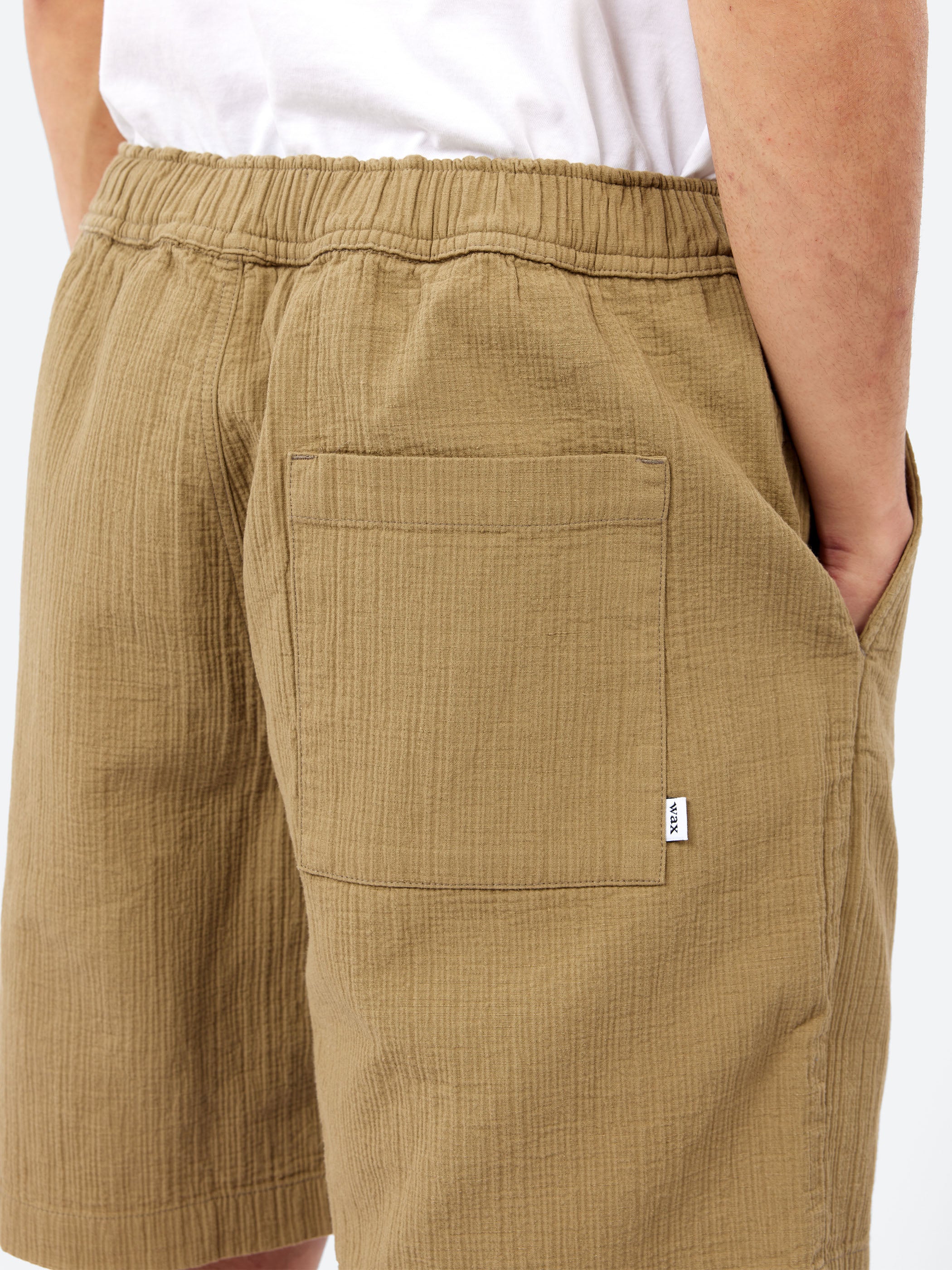 Kurt Crinkle Cotton Linen Shorts