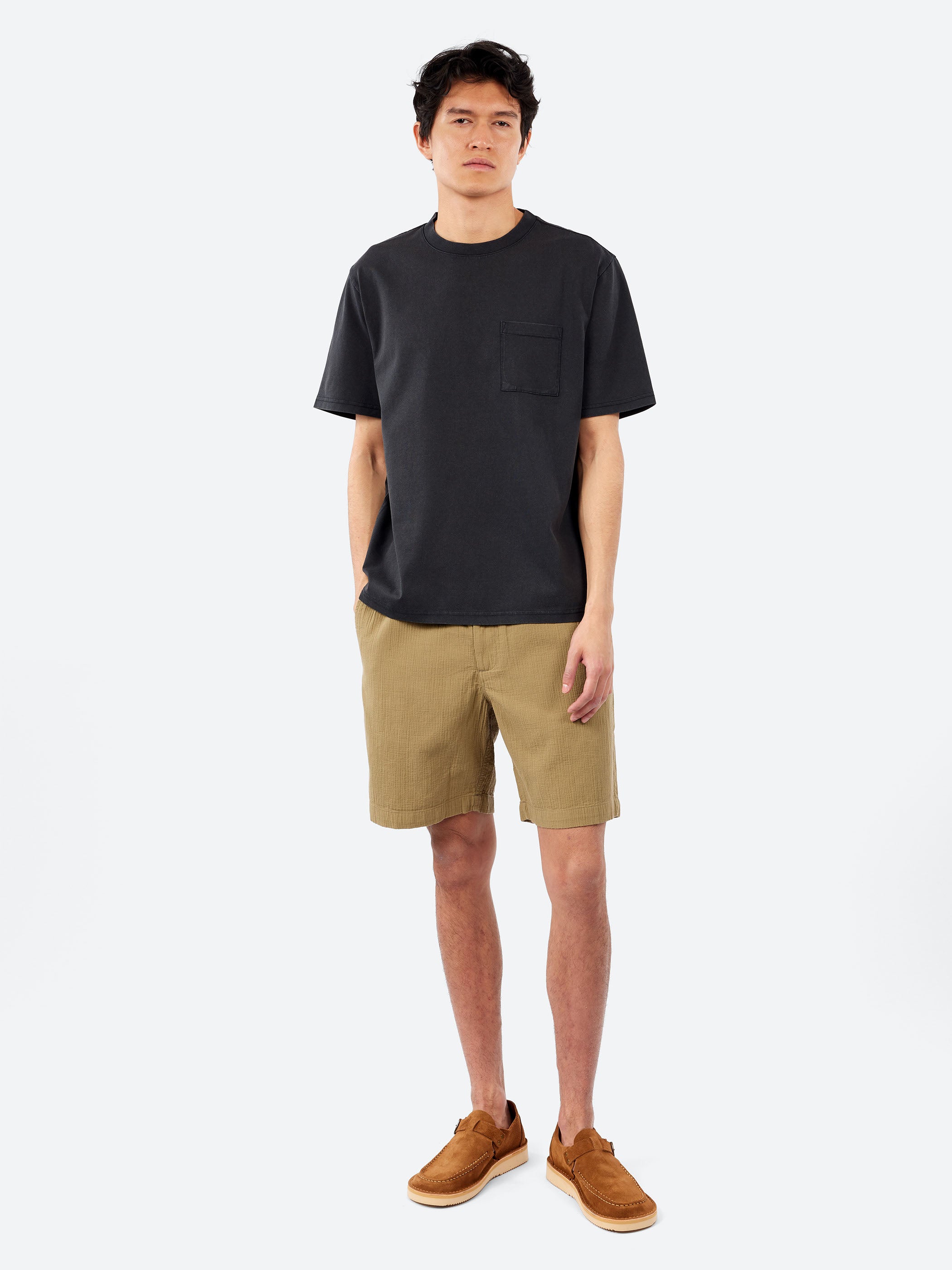 Kurt Crinkle Cotton Linen Shorts