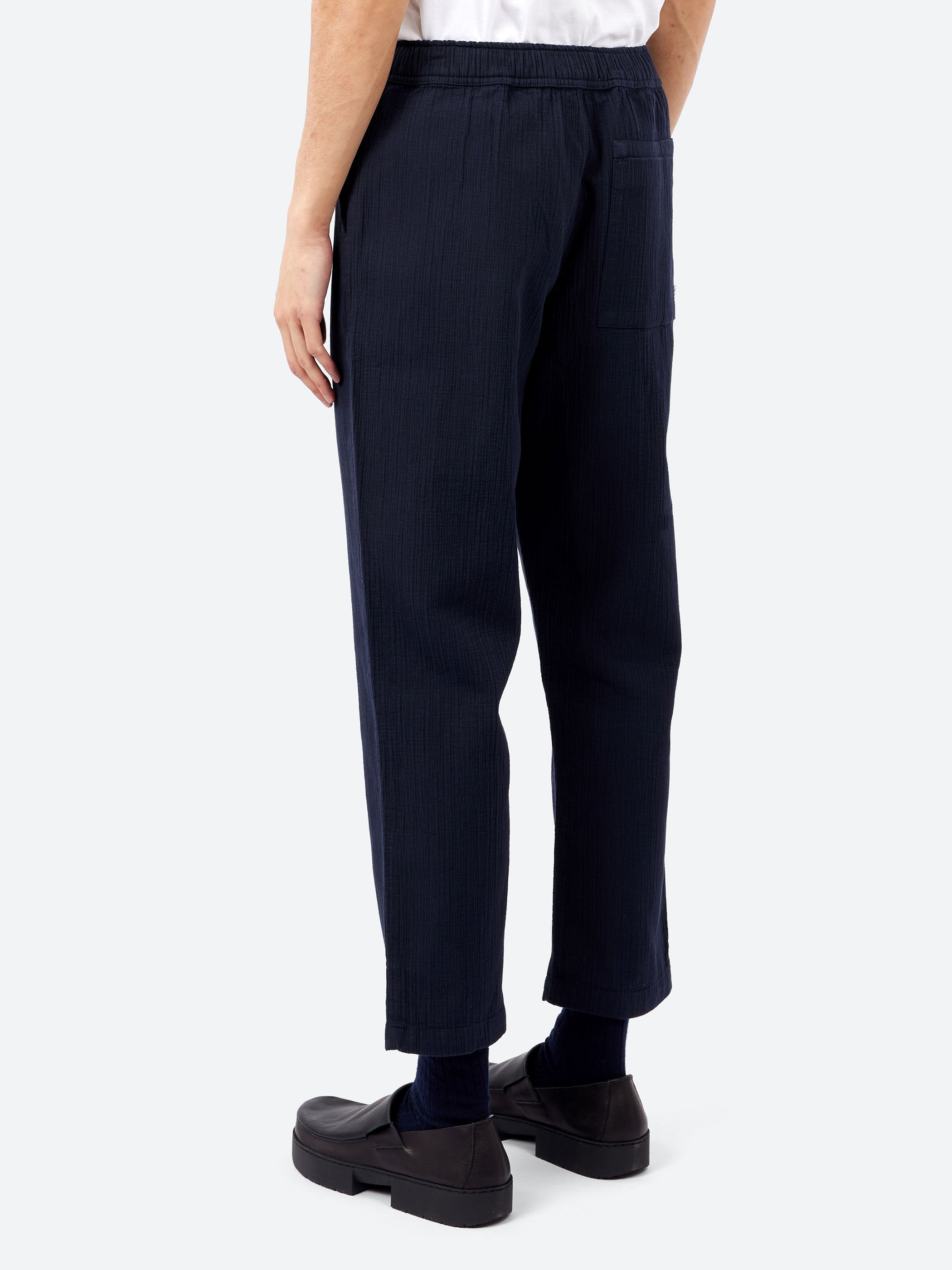 Kurt Crinkle Cotton-Linen Relaxed Fit Trouser