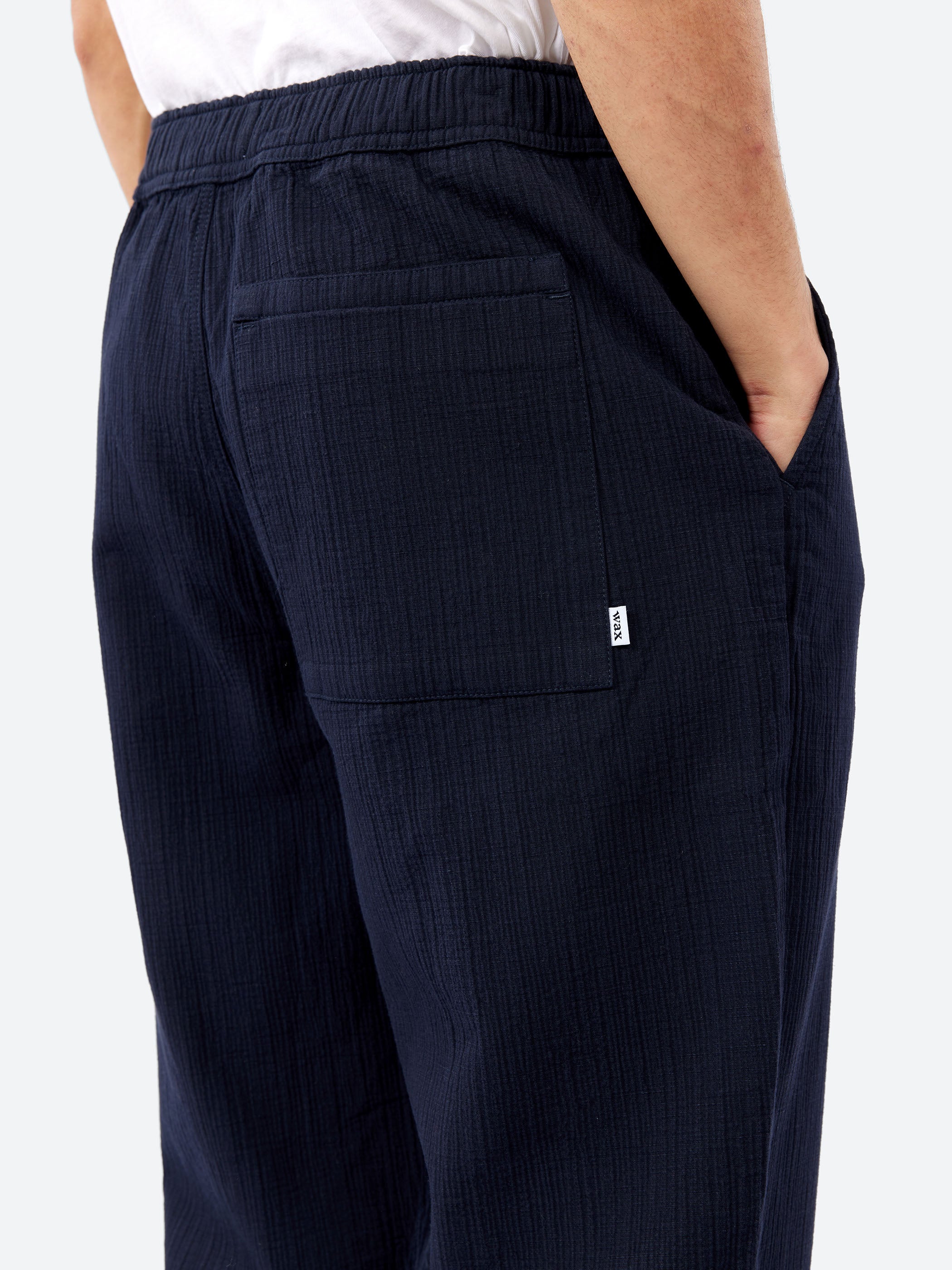 Kurt Crinkle Cotton-Linen Relaxed Fit Trouser