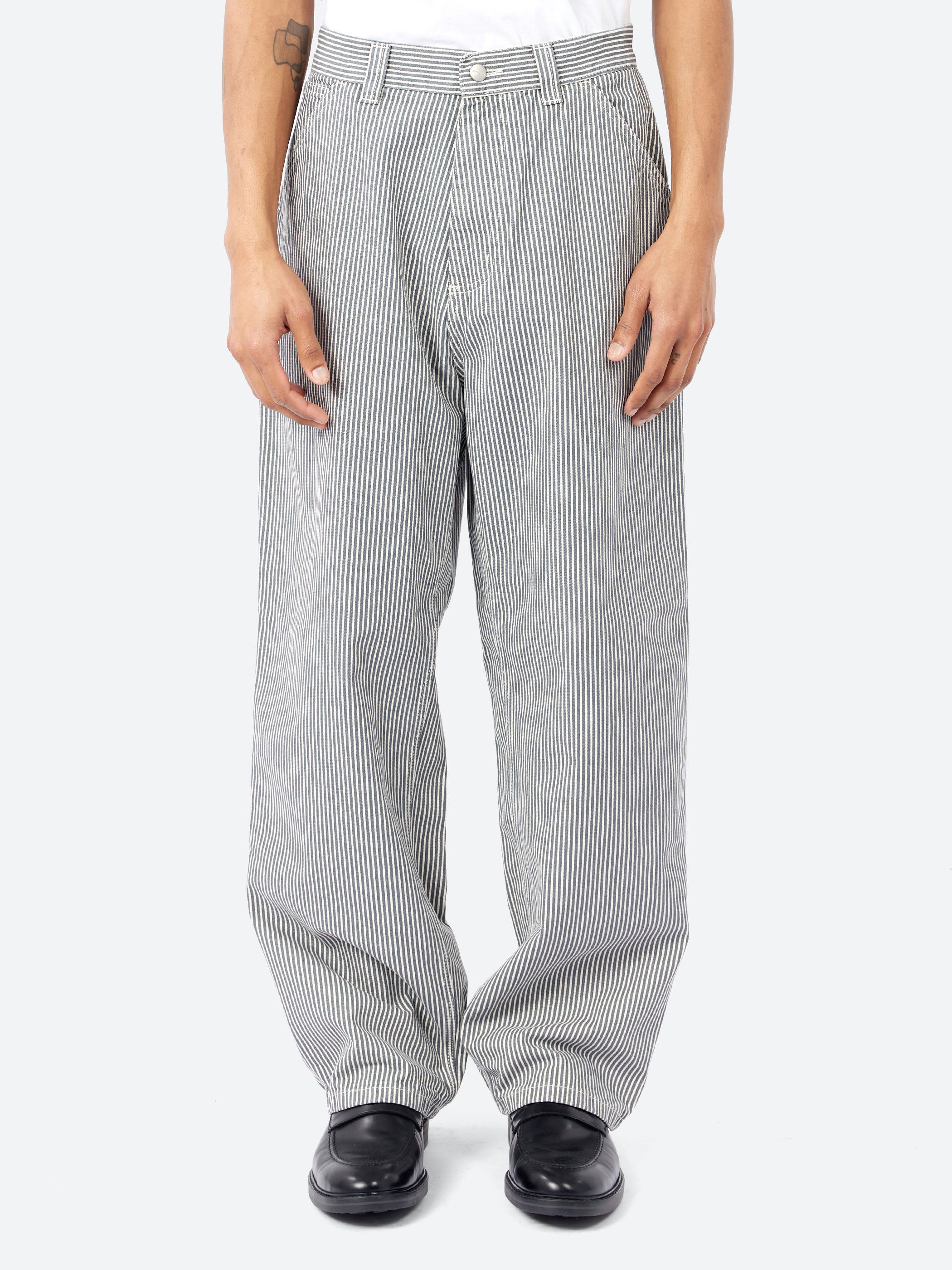 Carhartt WIP - Mercer Stripe Single Knee Pant in Graphite and Wax