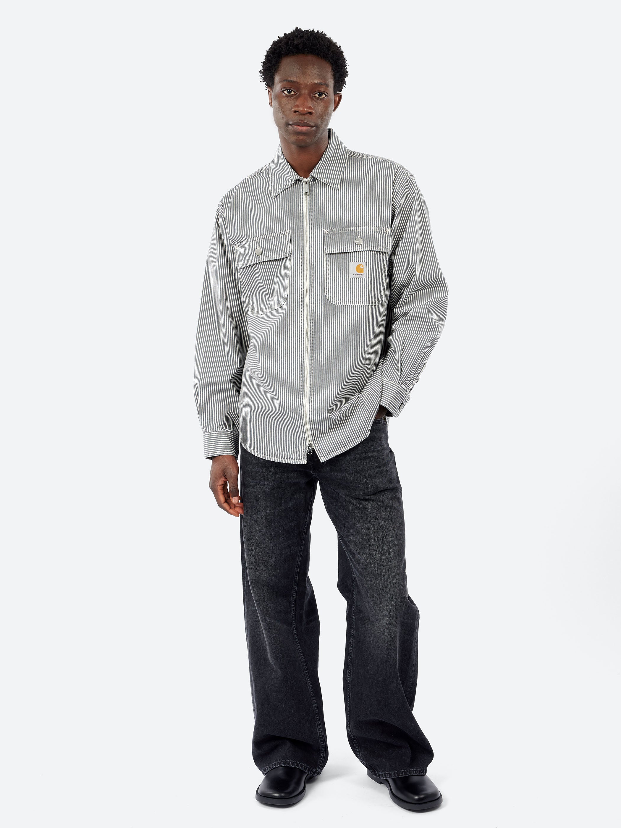 Mercer Stripe Shirt Jacket