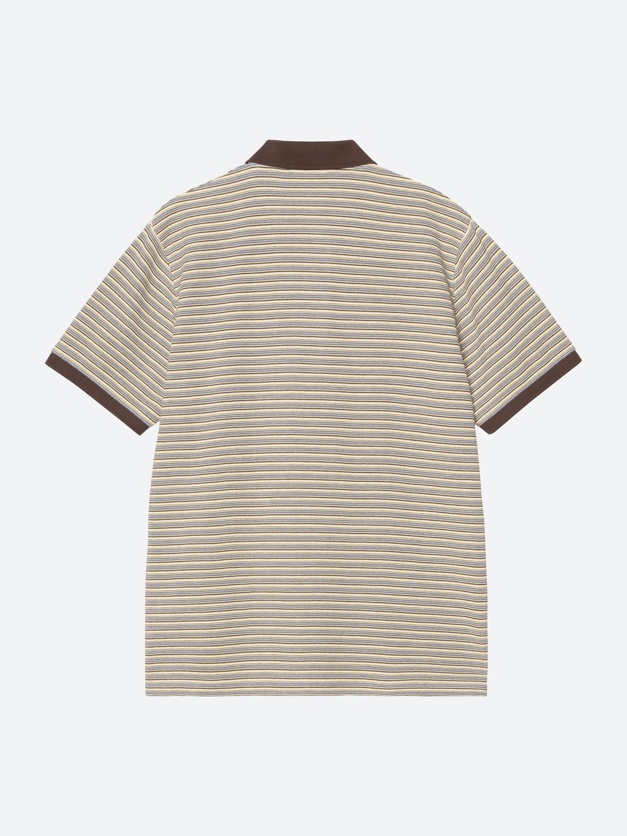 Carhartt WIP - Short Sleeve Dion Stripe Polo in Wax – gravitypope