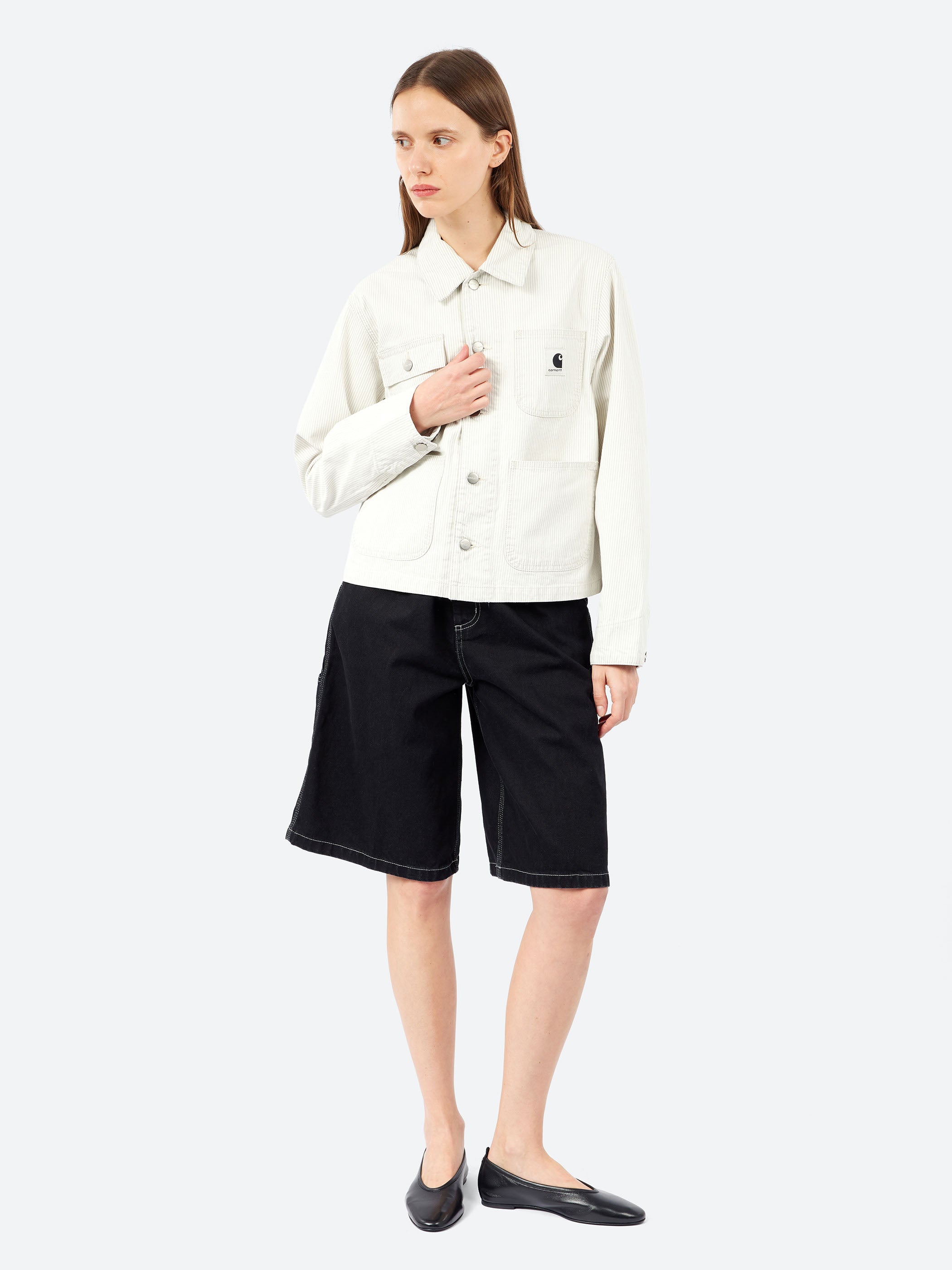 Carhartt WIP - Nixon Single Knee Short in Black Rinse – gravitypope