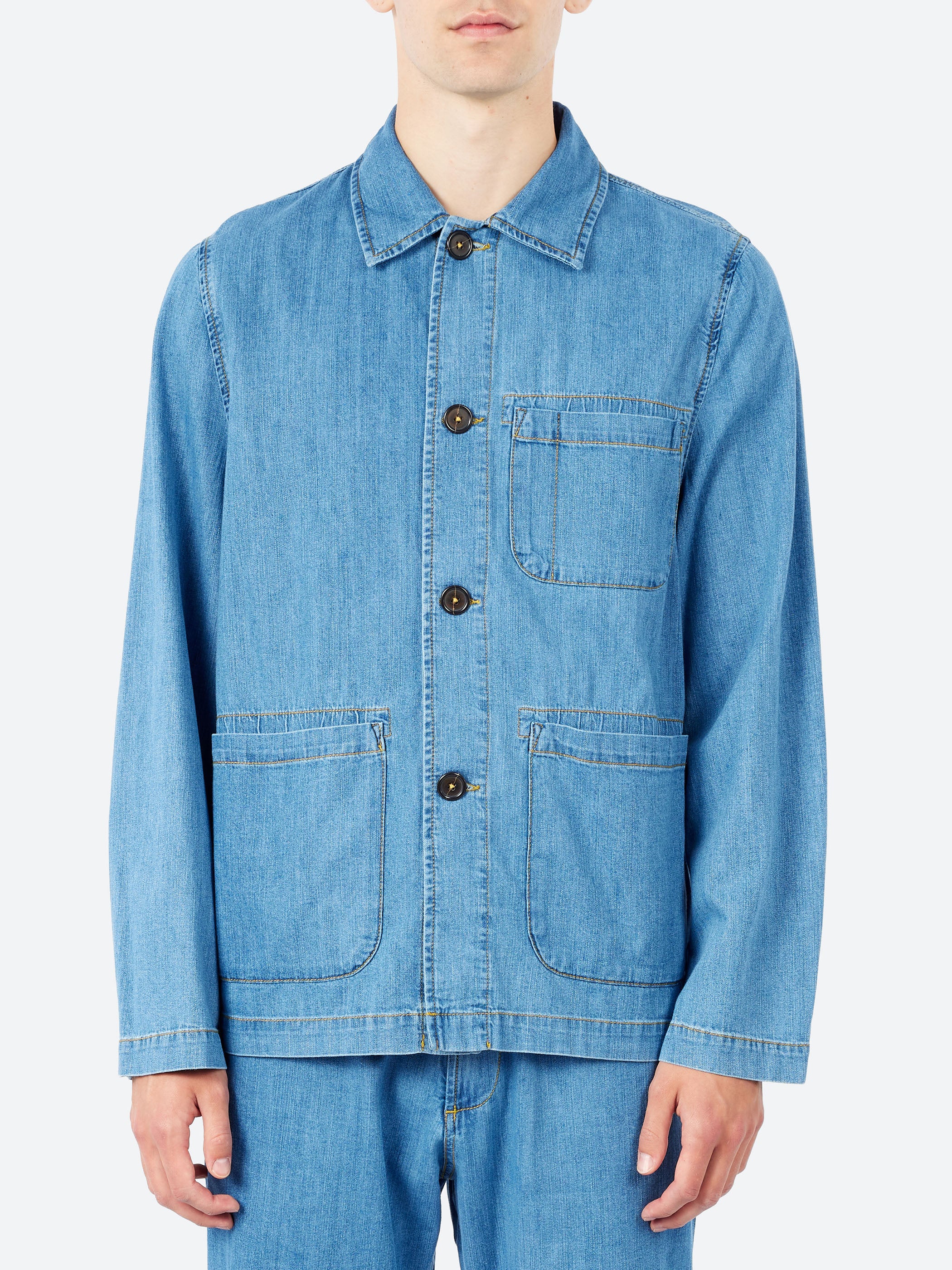 Slub Denim Field Jacket