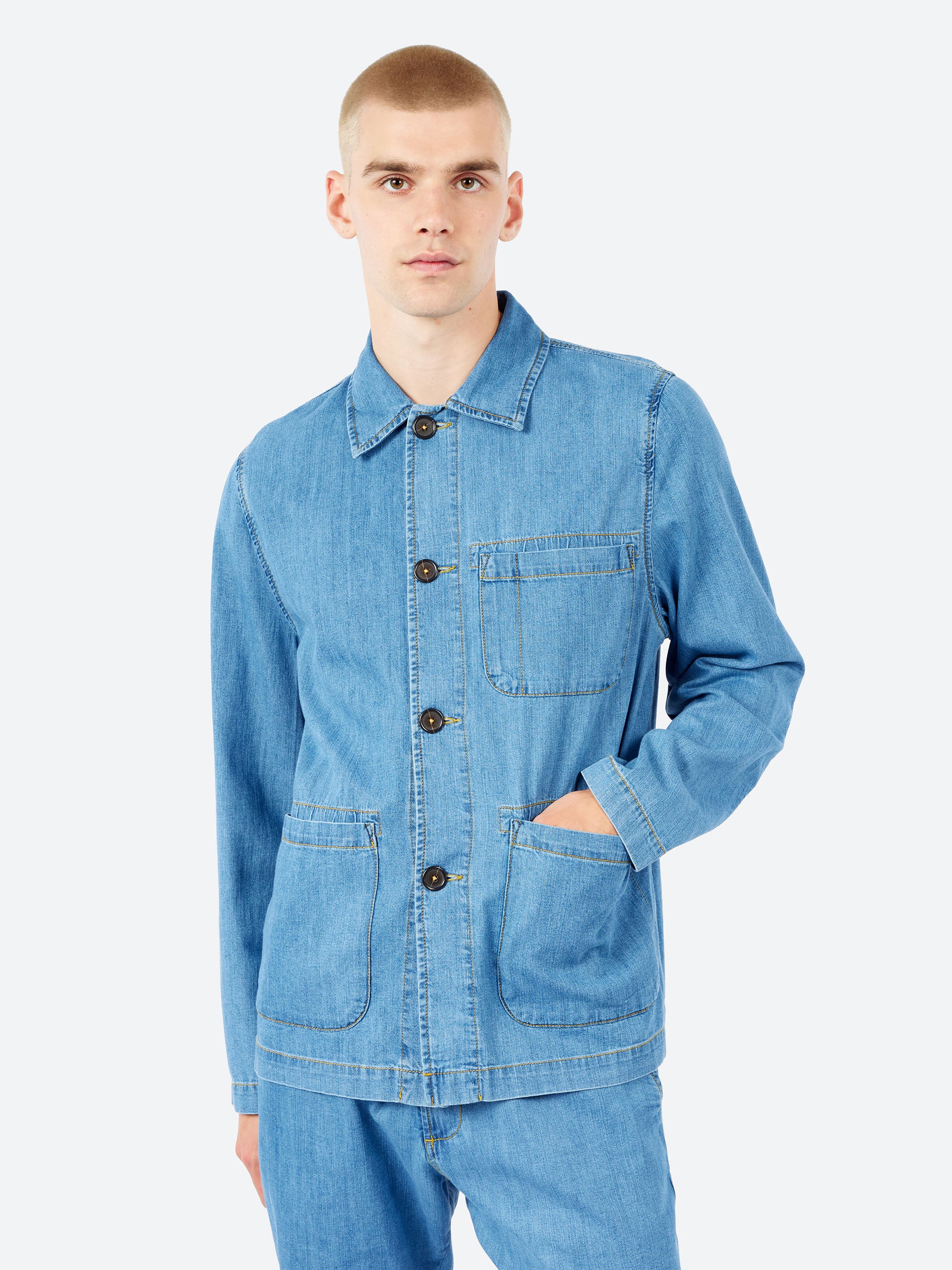 Slub Denim Field Jacket