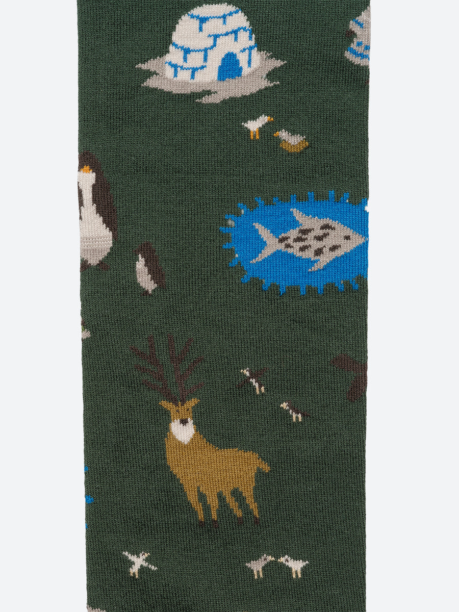 Bonne Maison - Inuit Spirit Forest Knee-High Socks – gravitypope