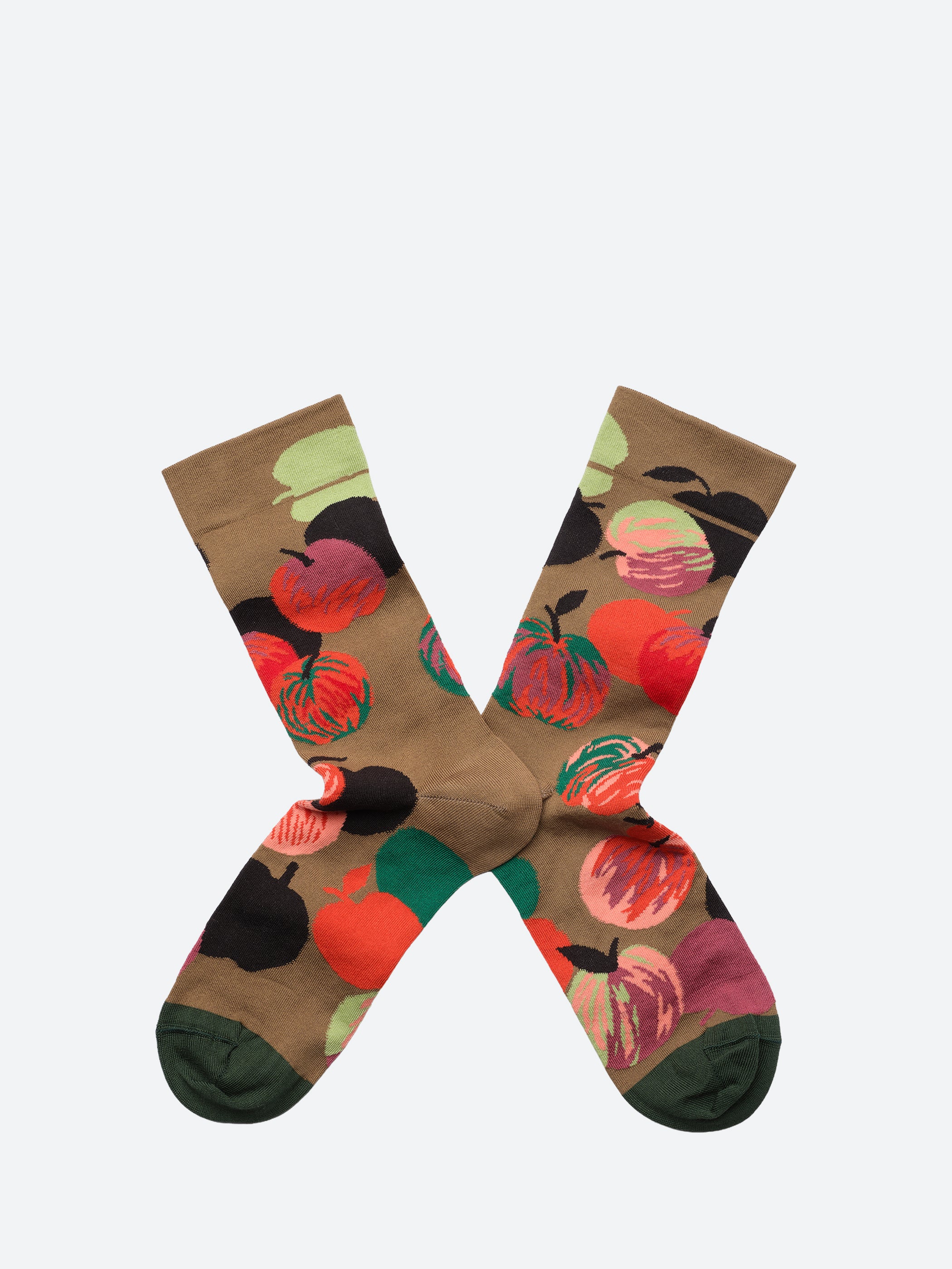 Taupe Apple Socks