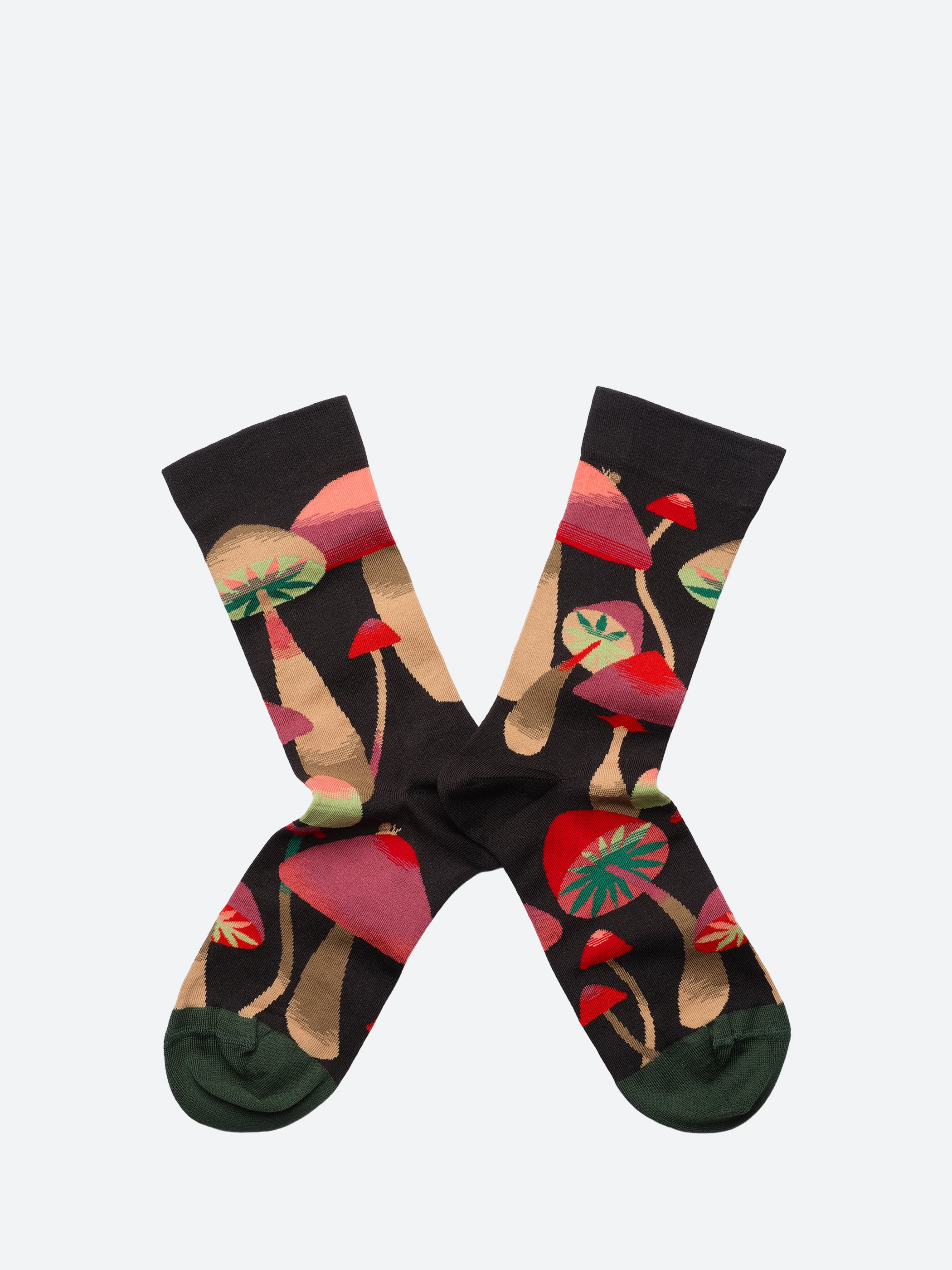 False Black Mushroom Socks