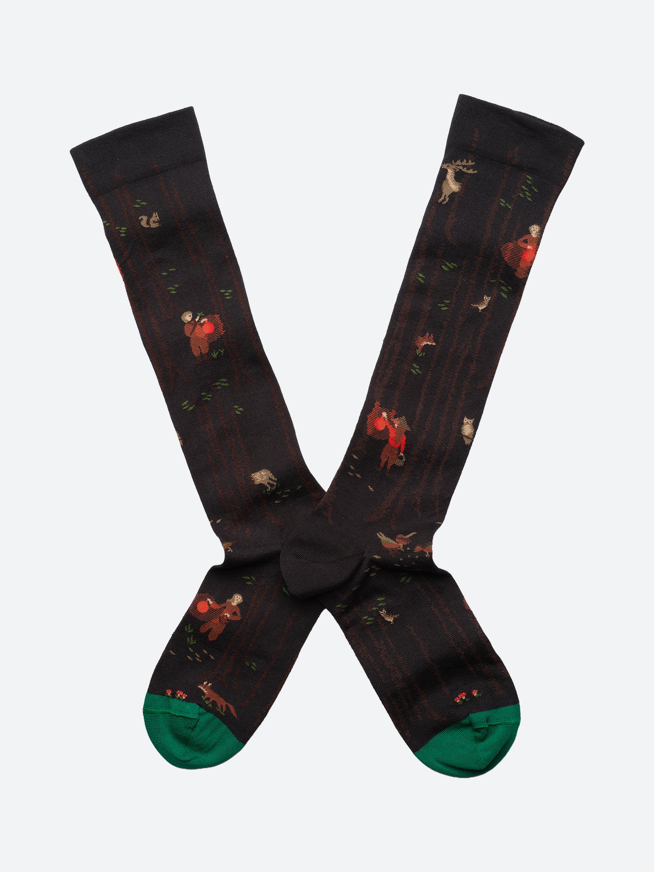 False Black Night Knee-High Socks