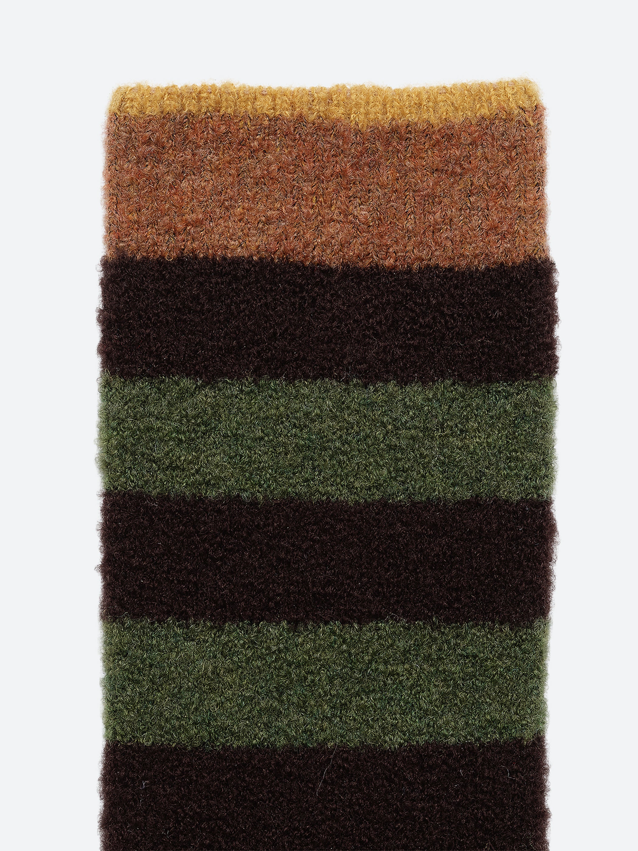 Green Striped Mousse Socks