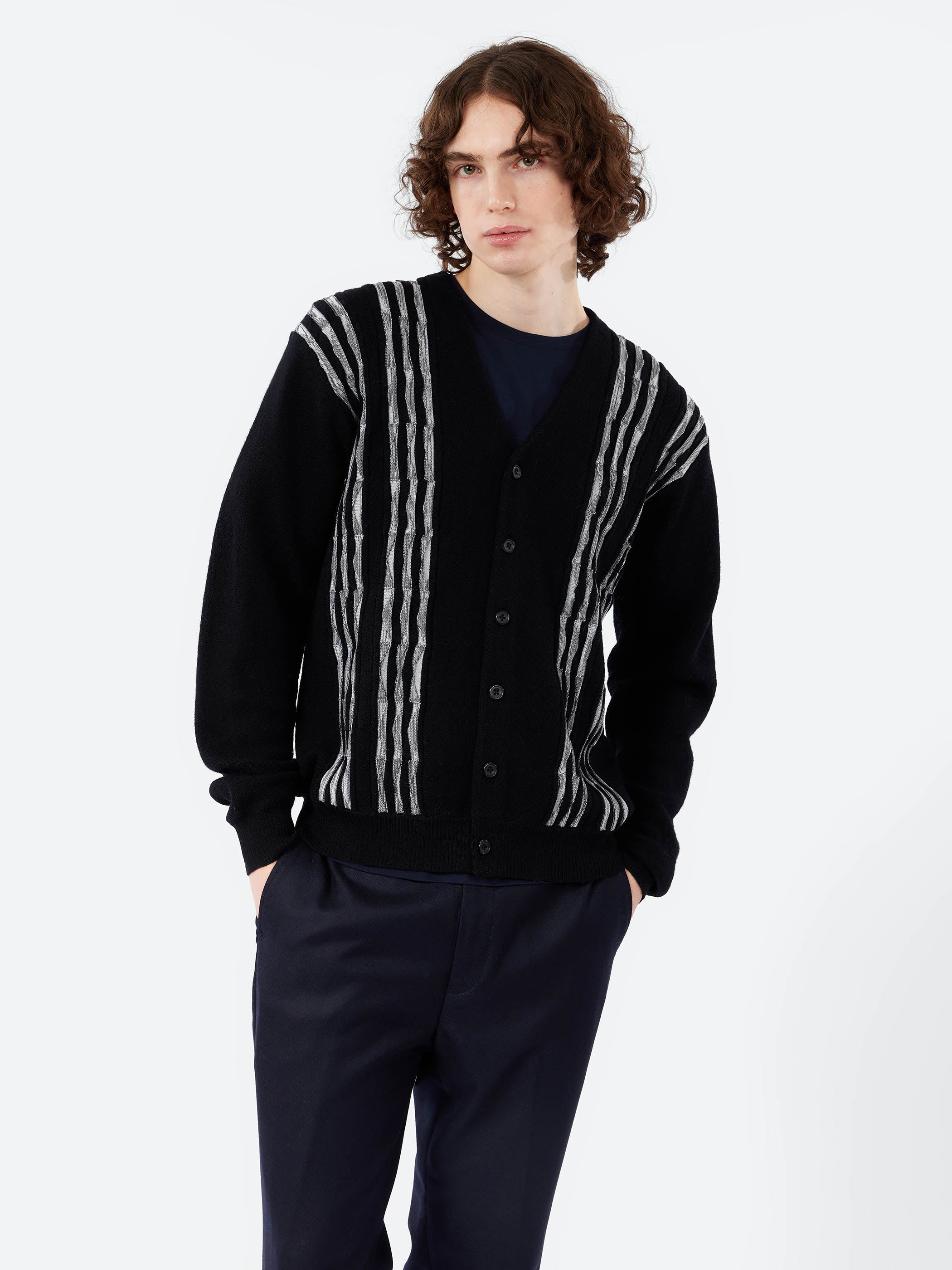 Cardigan Born Stripe