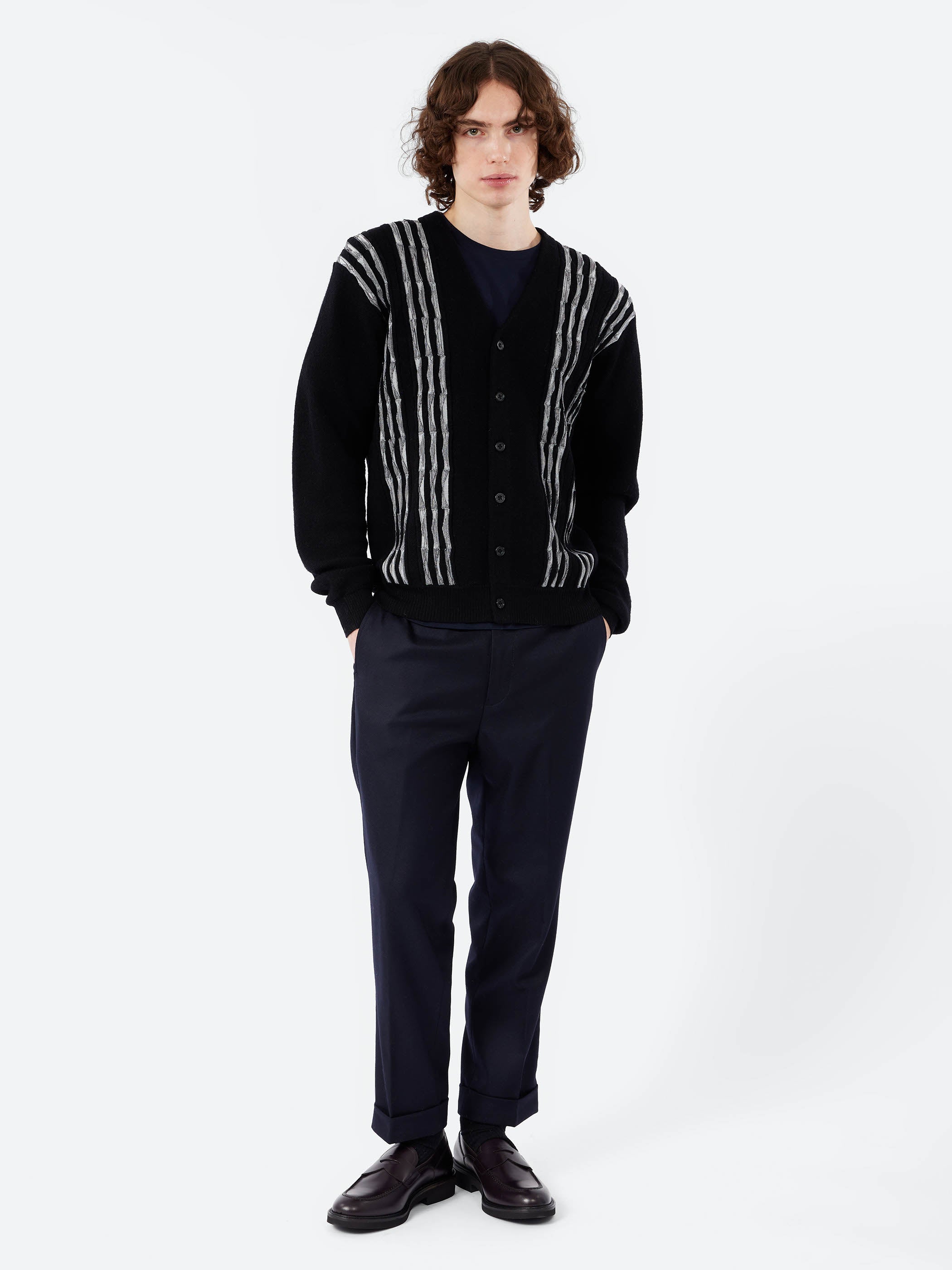 Cardigan Born Stripe