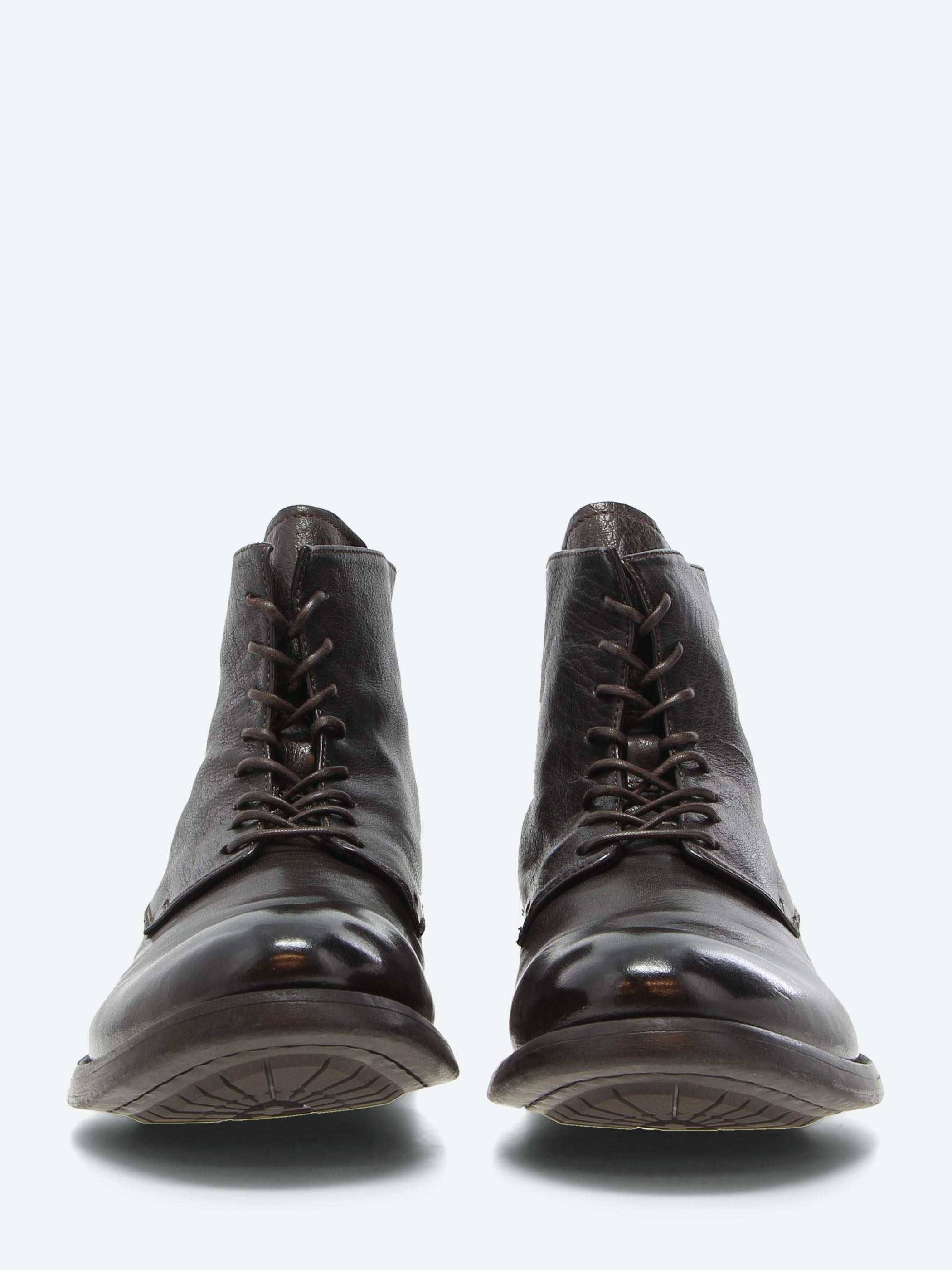 Officine Creative - Hive 016 Lace-Up Boots in Ebano Ignis