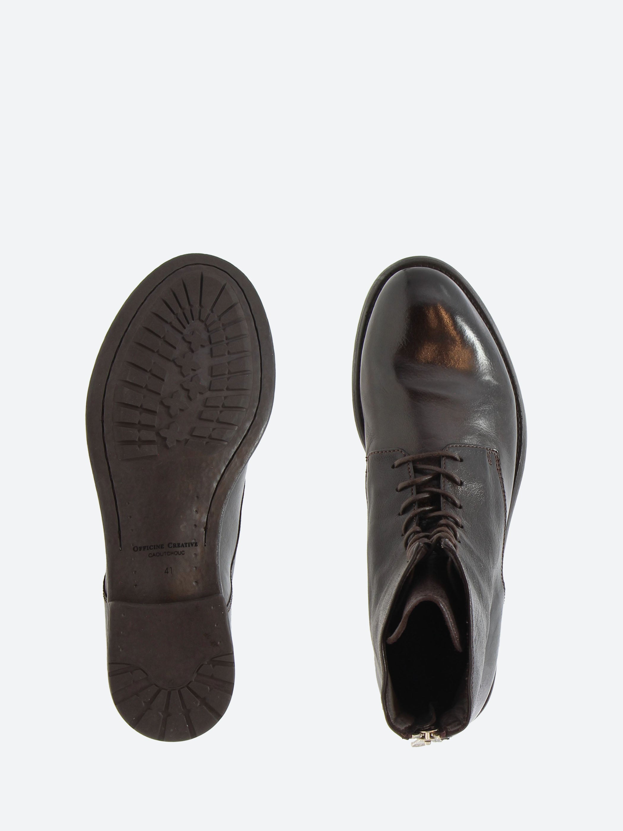 Officine Creative - Hive 016 Lace-Up Boots in Ebano Ignis