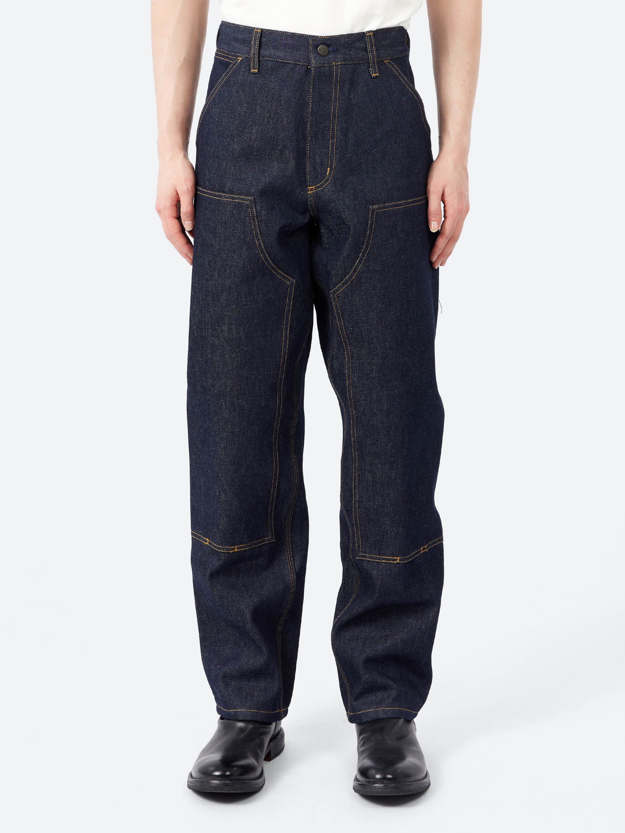 Carhartt WIP - Double Knee Pant in Blue Rinsed – gravitypope