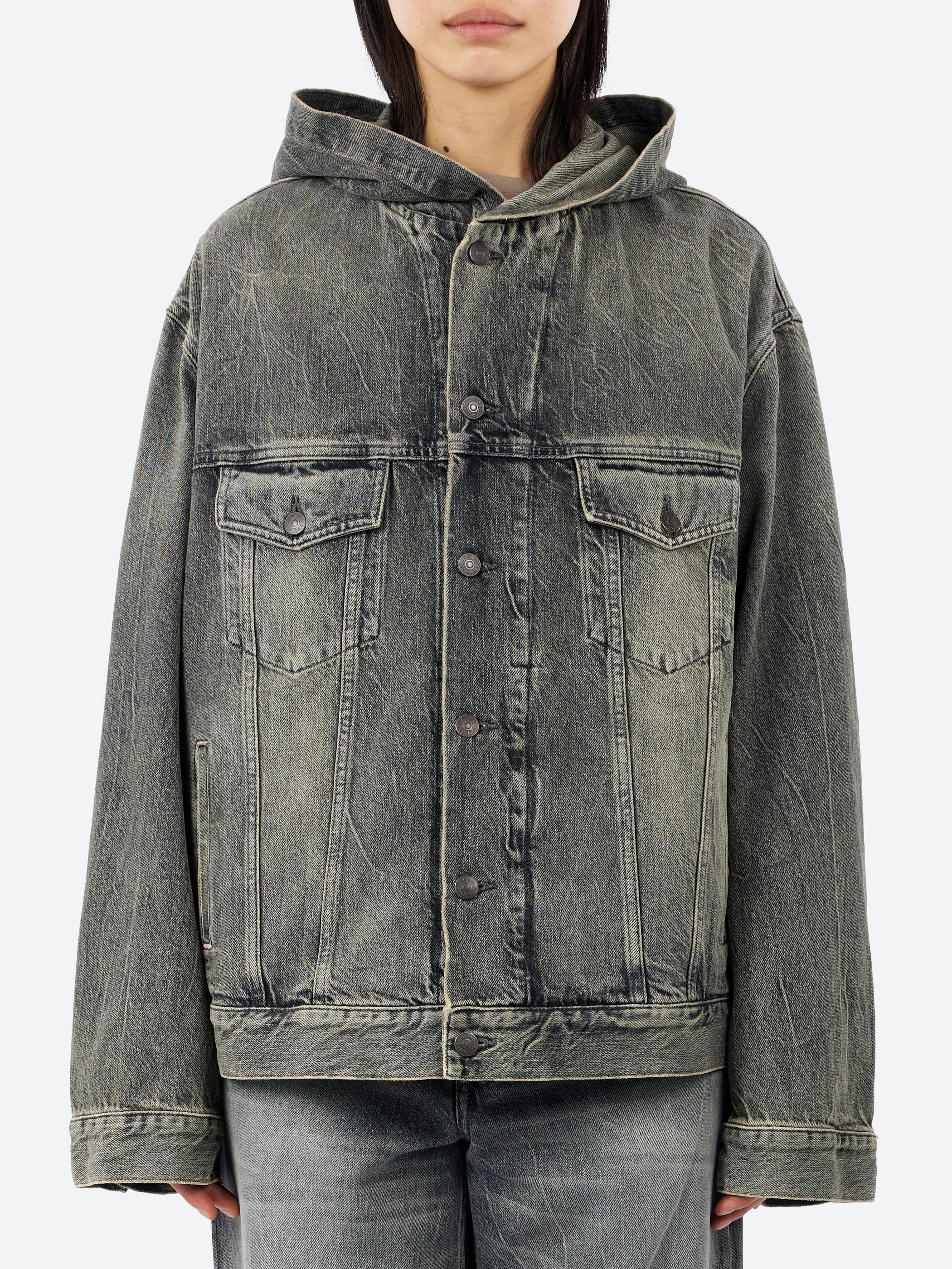 Hooded Denim Jacket