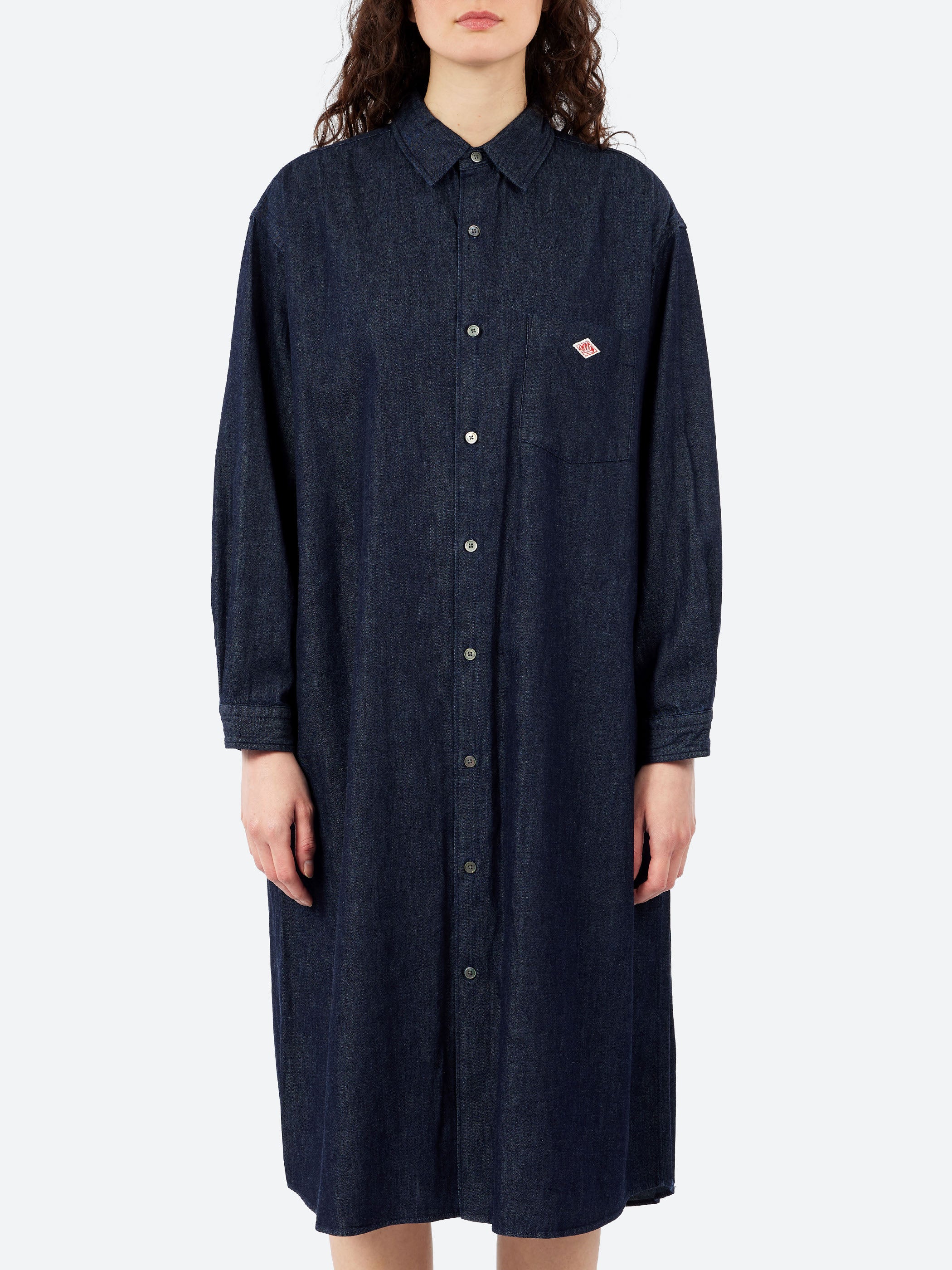 Denim Dungaree Classic Collar Dress