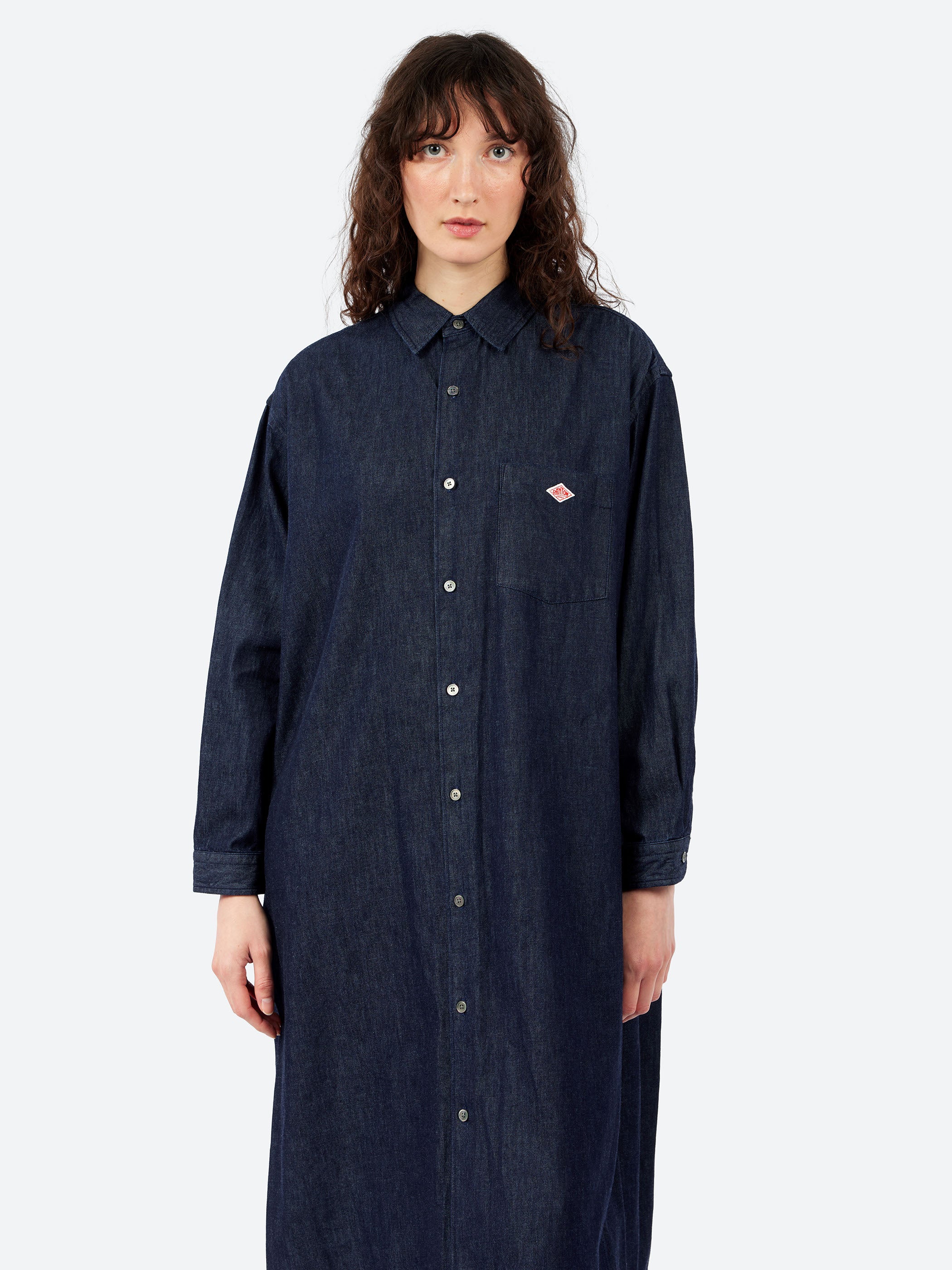 Denim Dungaree Classic Collar Dress