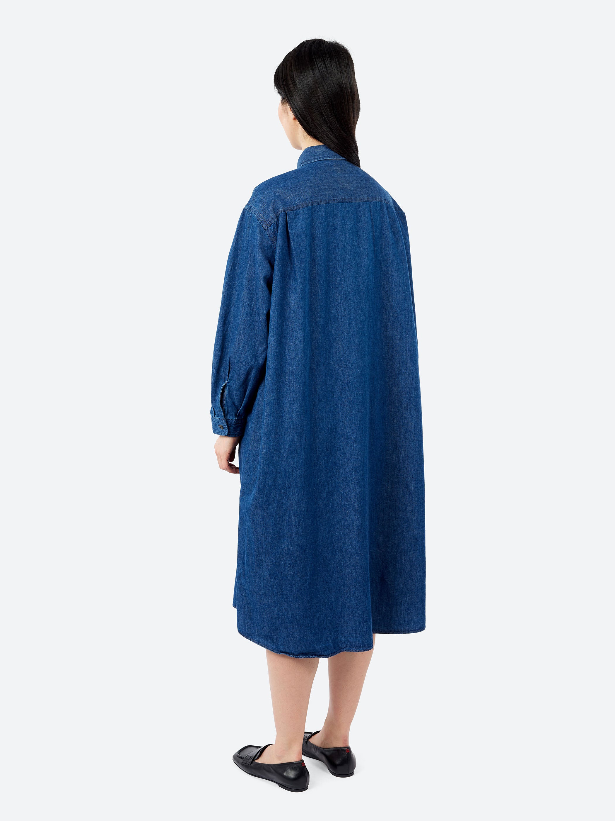 Denim Dungaree Classic Collar Dress