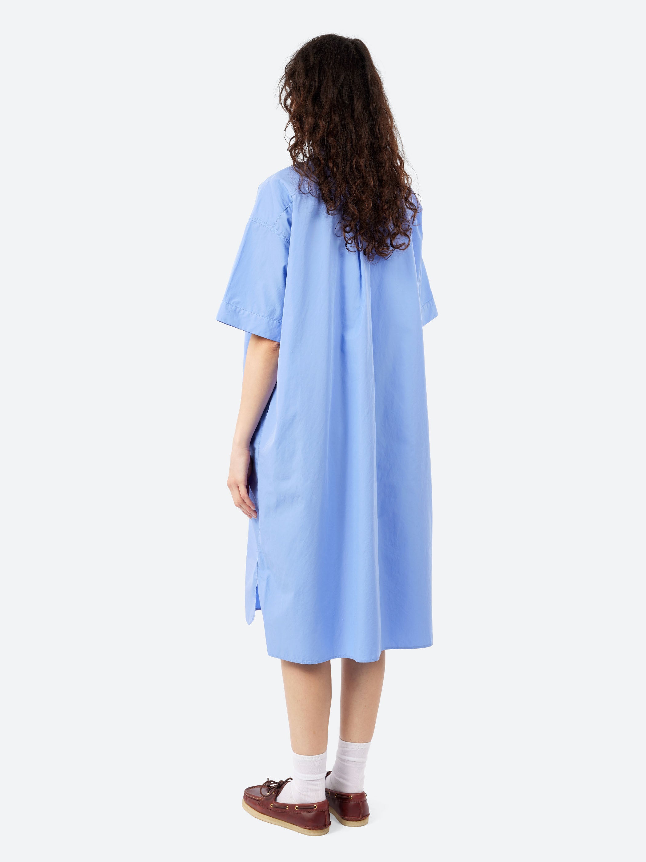 Cotton Poplin Pullover Shirt Dress