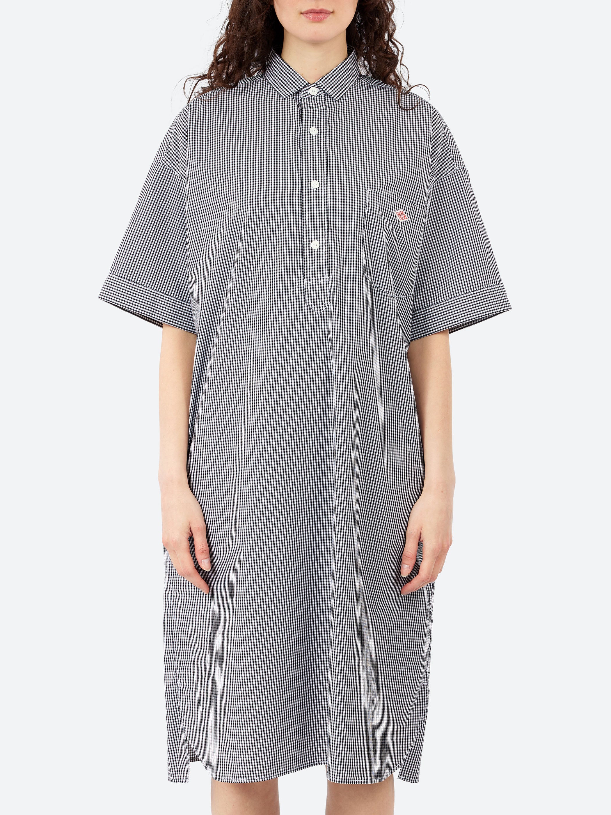 Cotton Poplin Pullover Shirt Dress