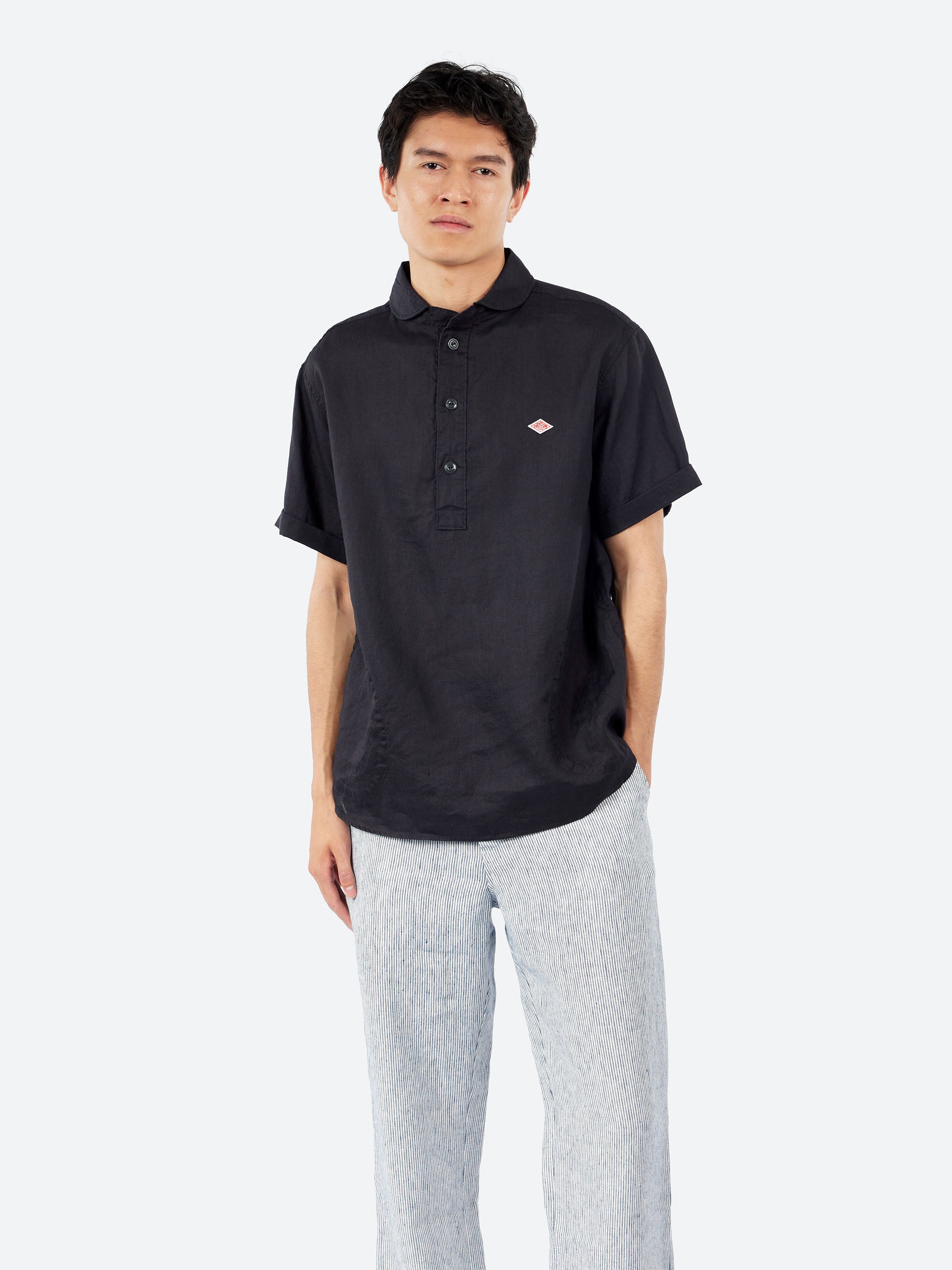 Round Collar Pullover Shirt