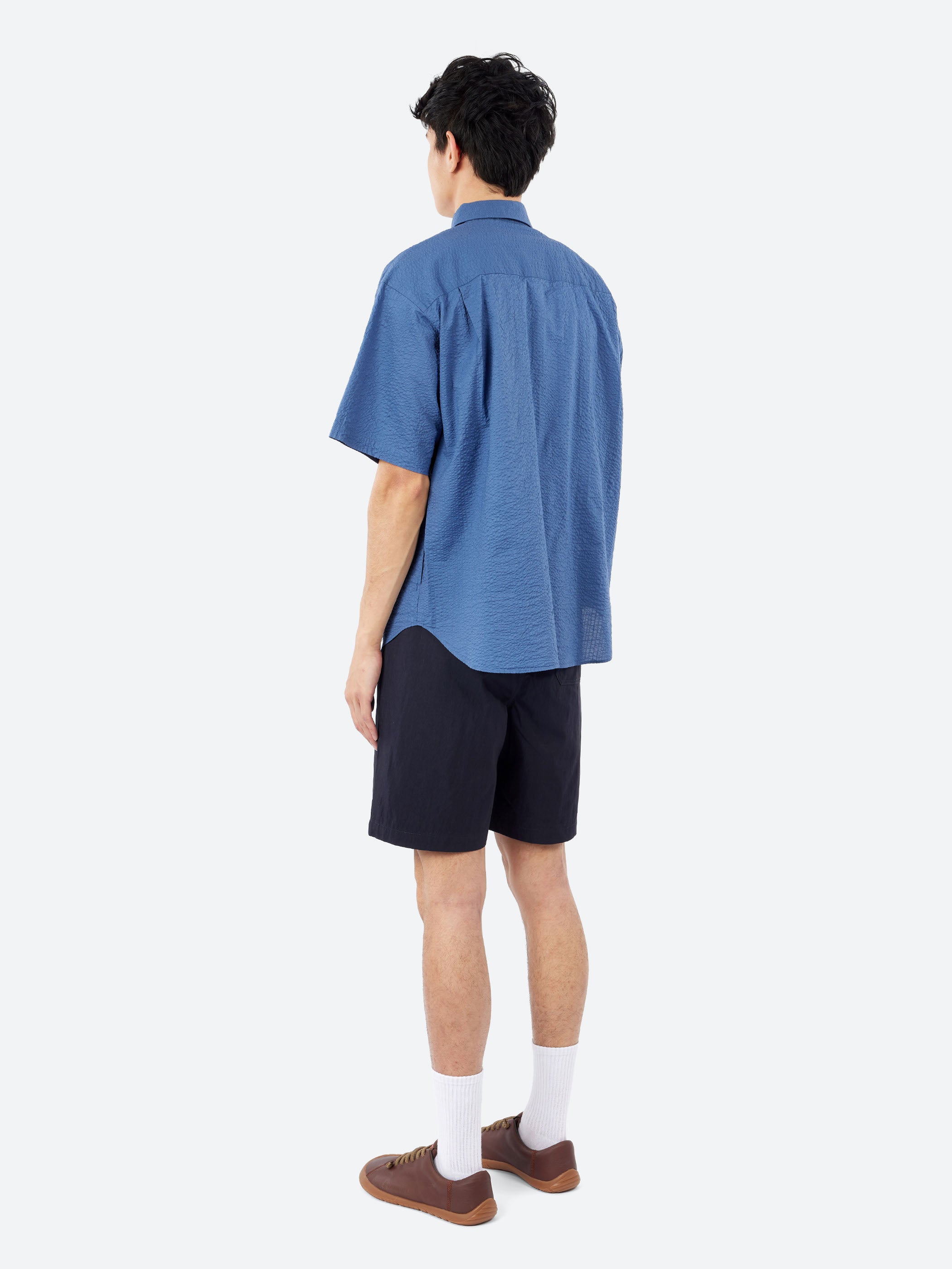 Seersucker Short Sleeve Work Shirt