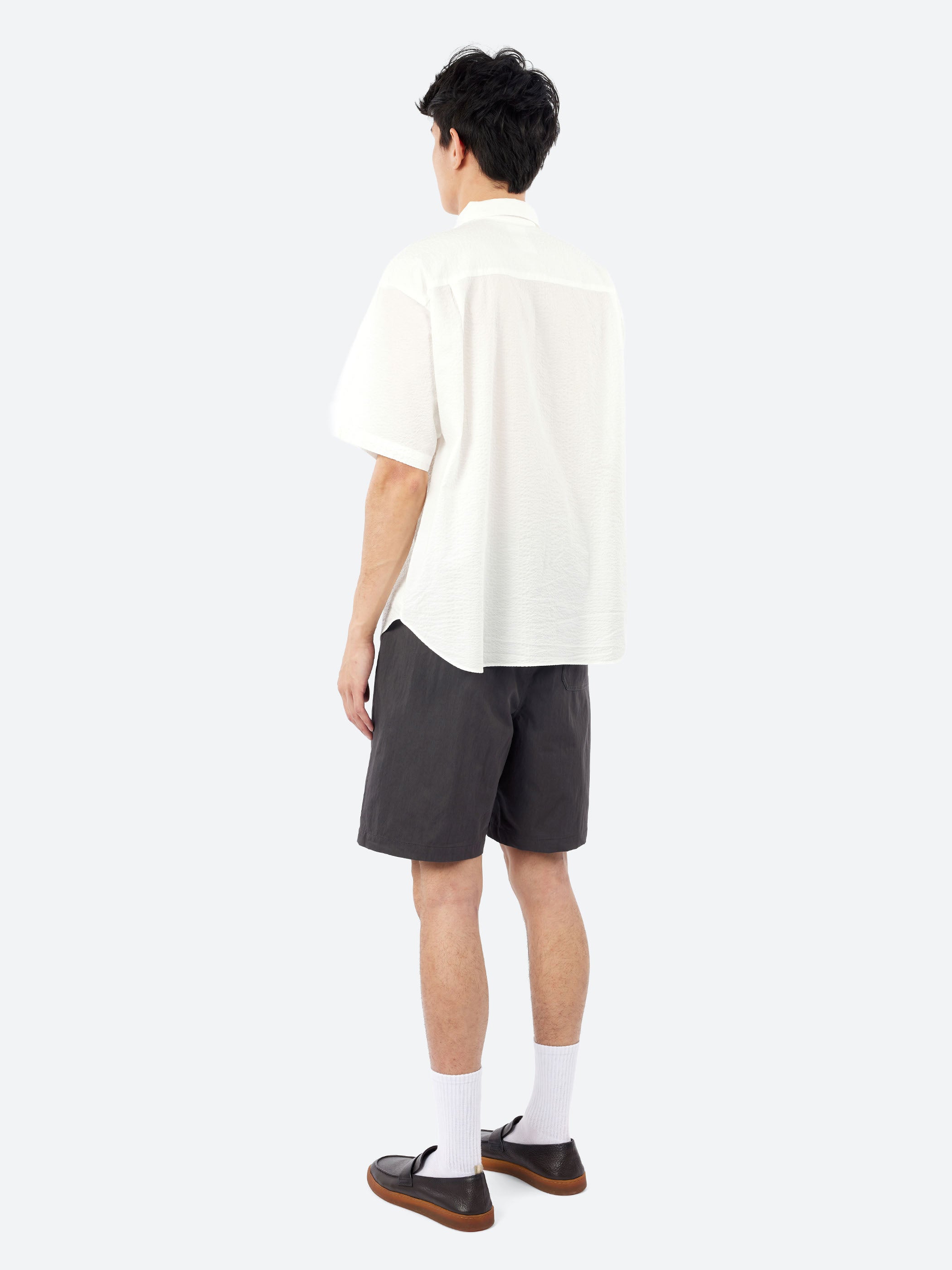 Seersucker Short Sleeve Work Shirt