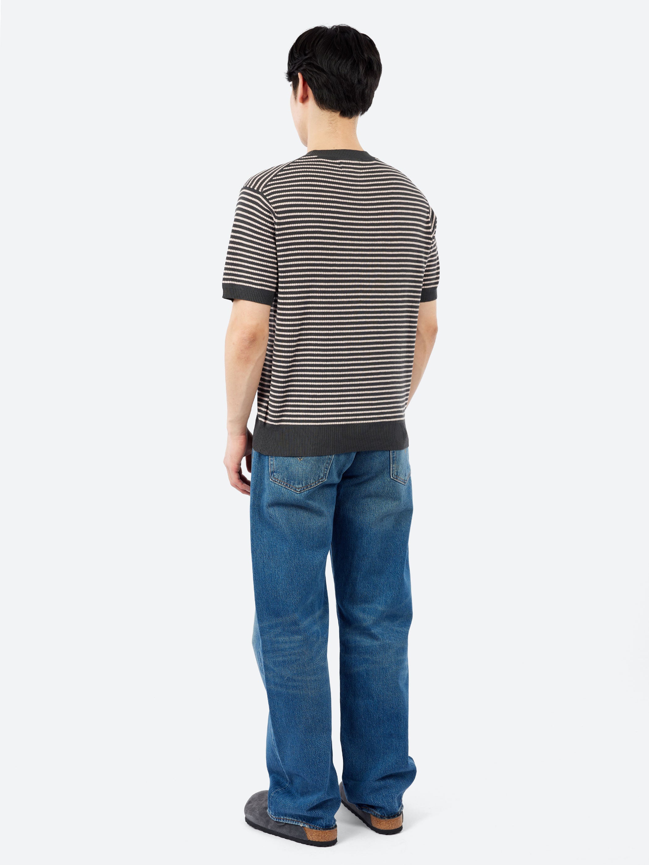 Knit Tee Dot Pattern Jacquard