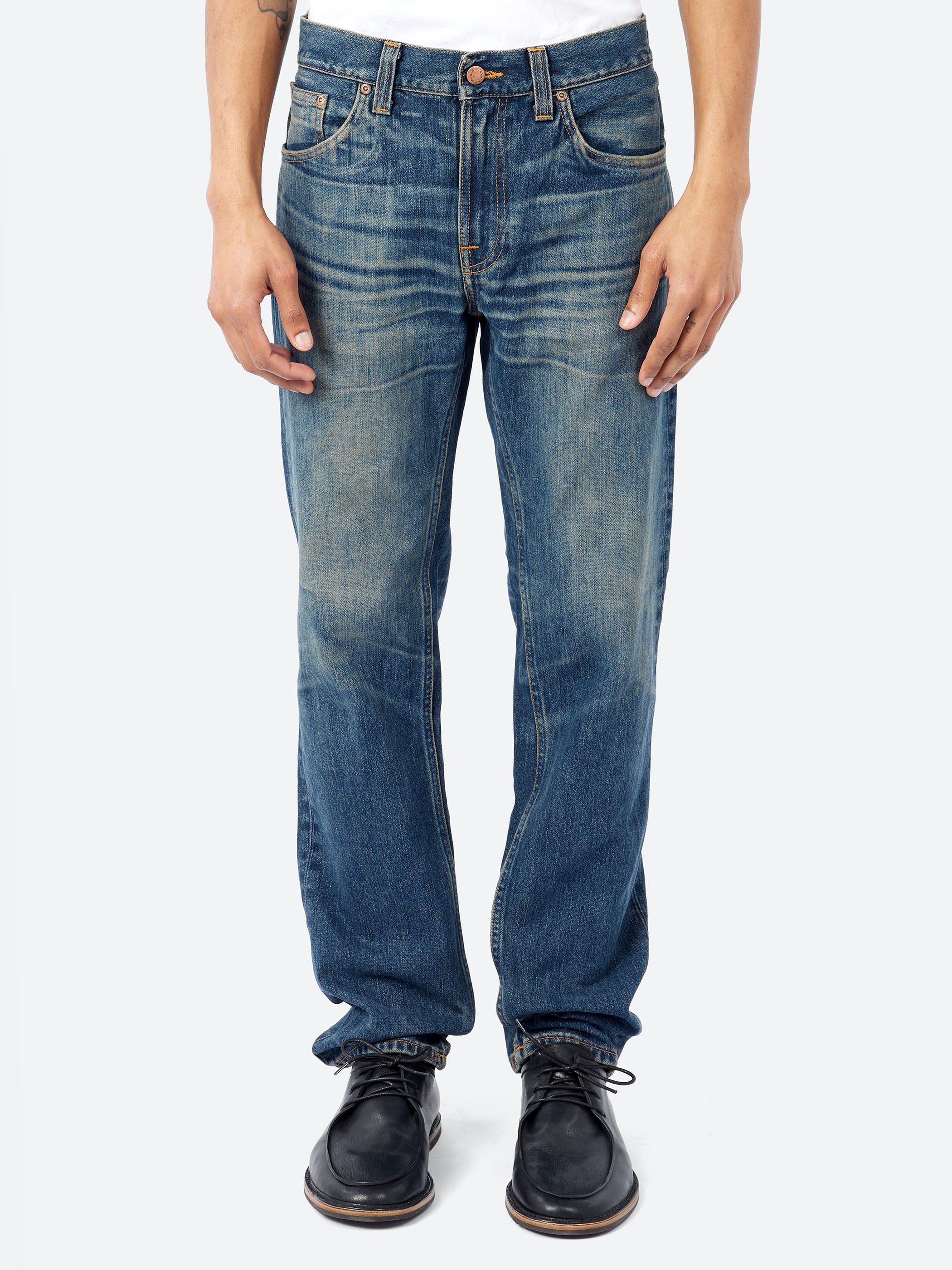♚14 Nudie Jeans Gritty Jackson w29 L30 Nudie Jeans - Gritty Jackson in Dry Everblack – gravitypope