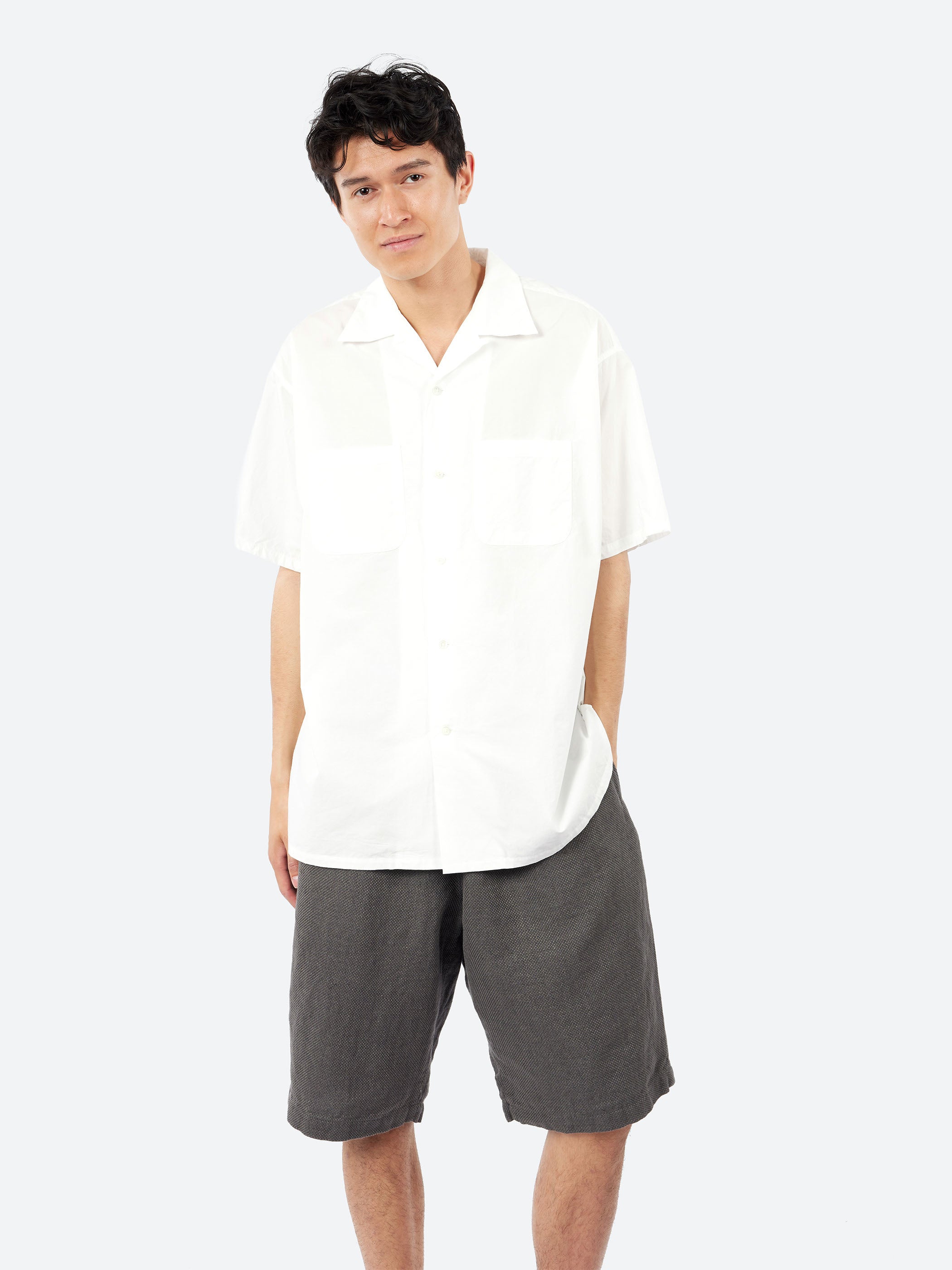Open Collar Peruvian Pima Shirt