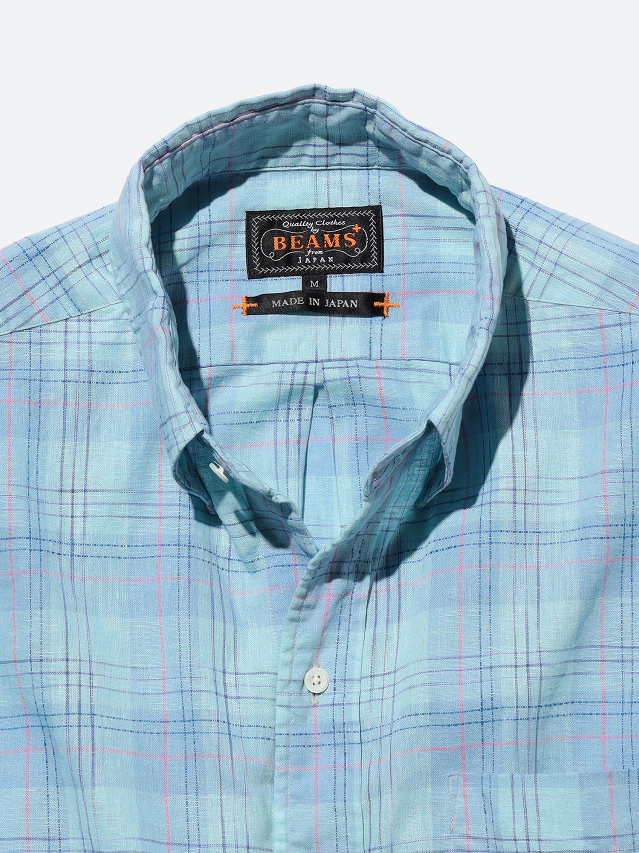 BD Classic-Fit Cotton Linen Ikat Shirt