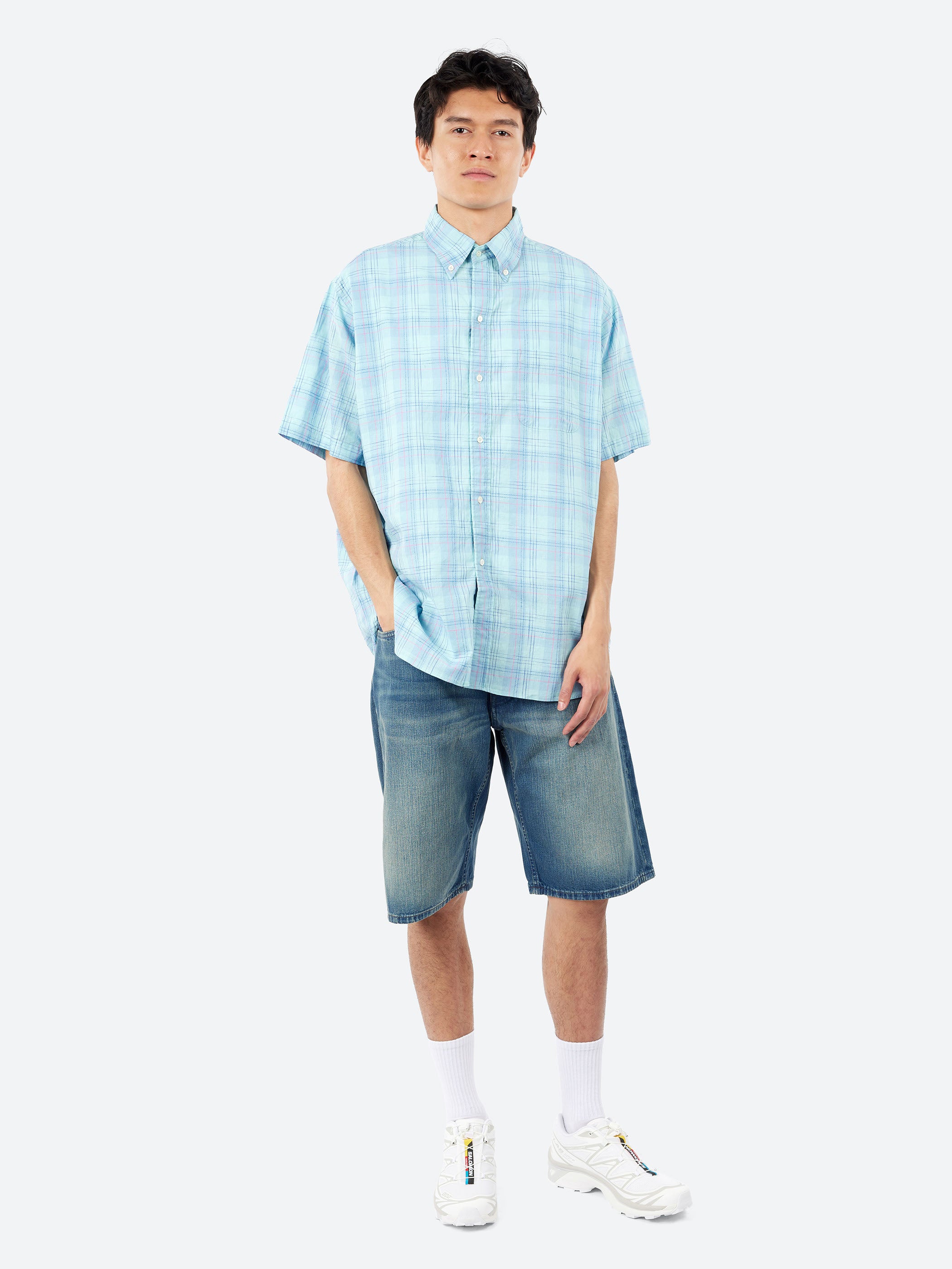 BD Classic-Fit Cotton Linen Ikat Shirt