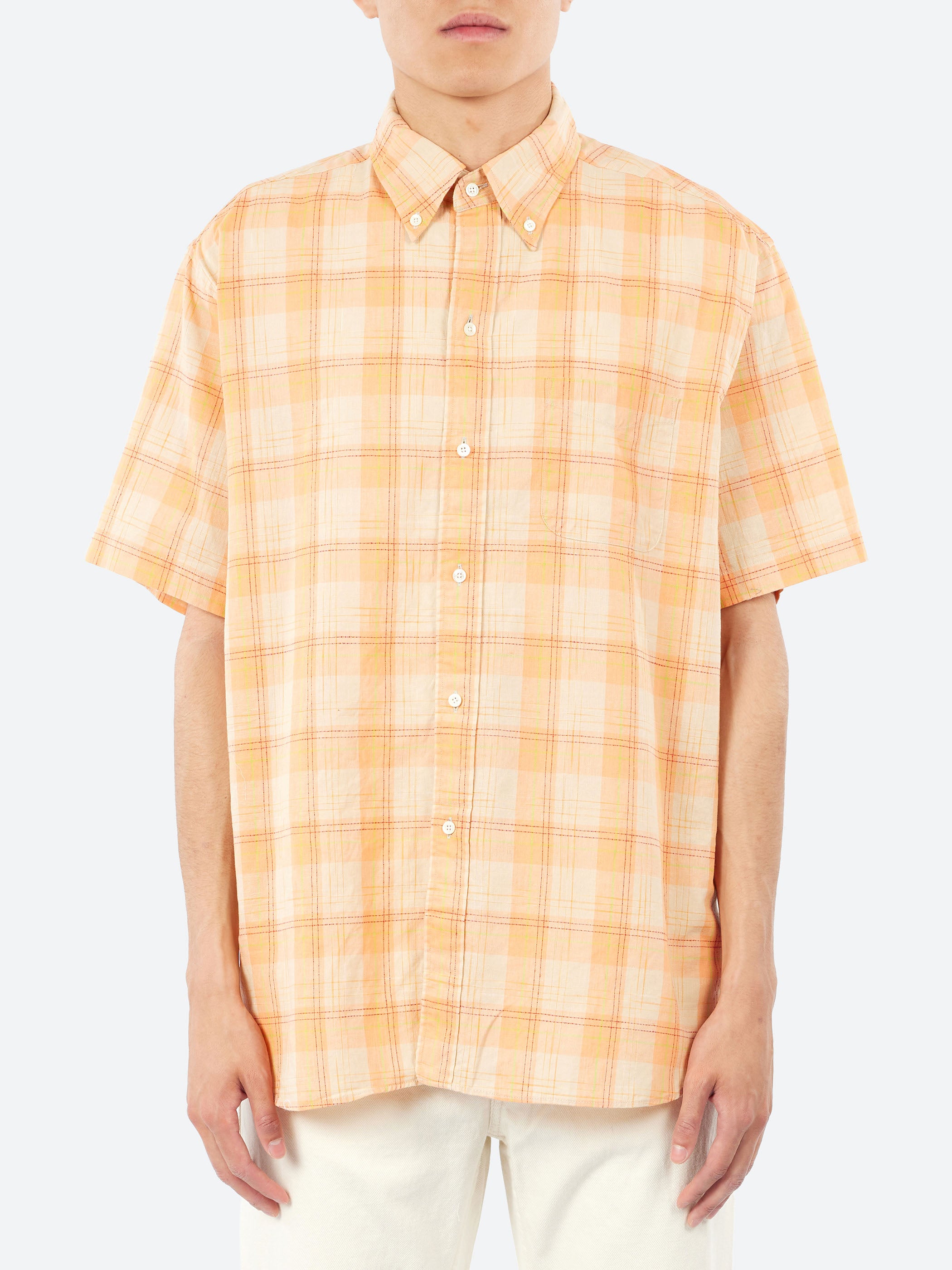 BD Classic-Fit Cotton Linen Ikat Shirt