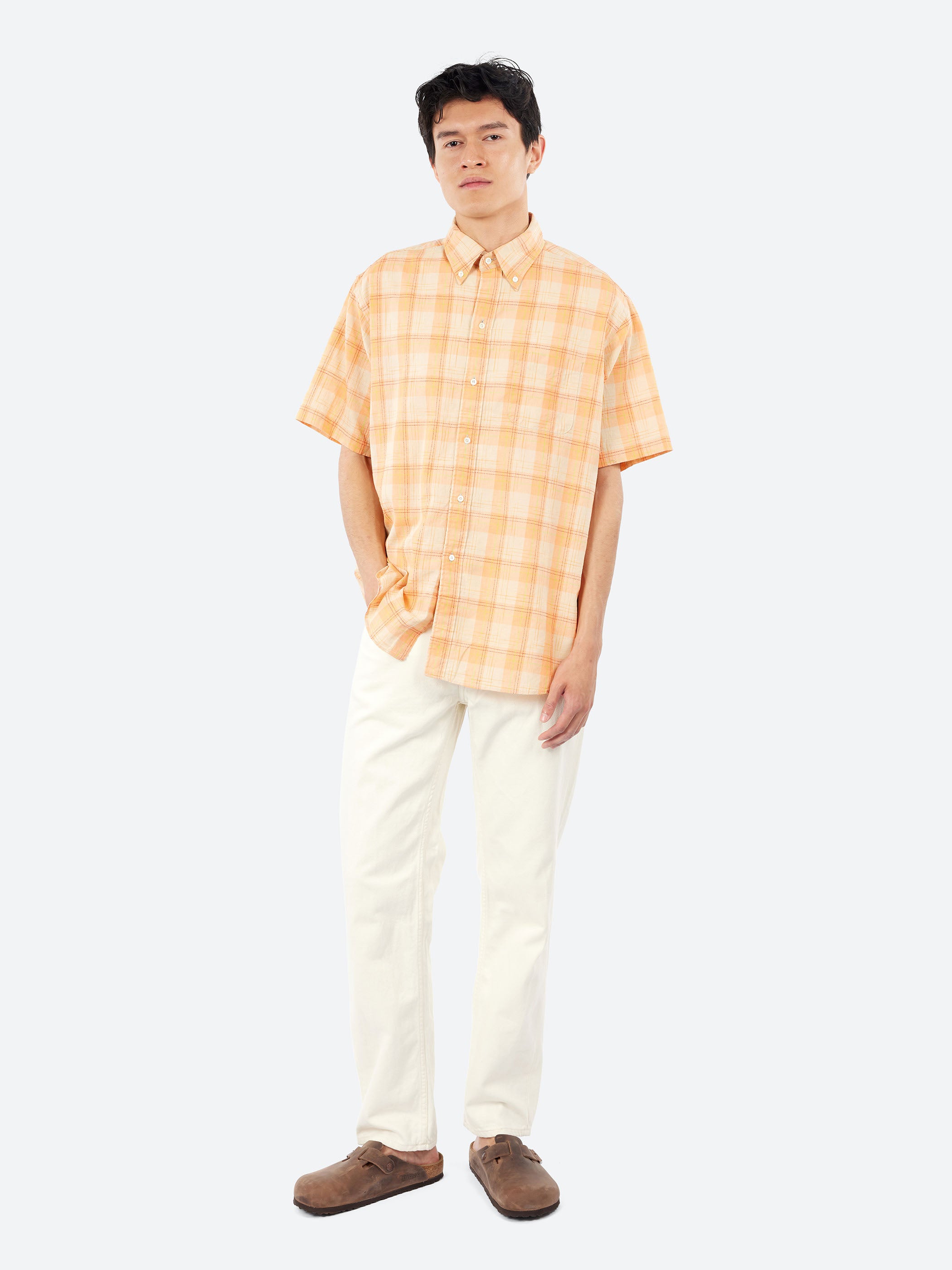 BD Classic-Fit Cotton Linen Ikat Shirt