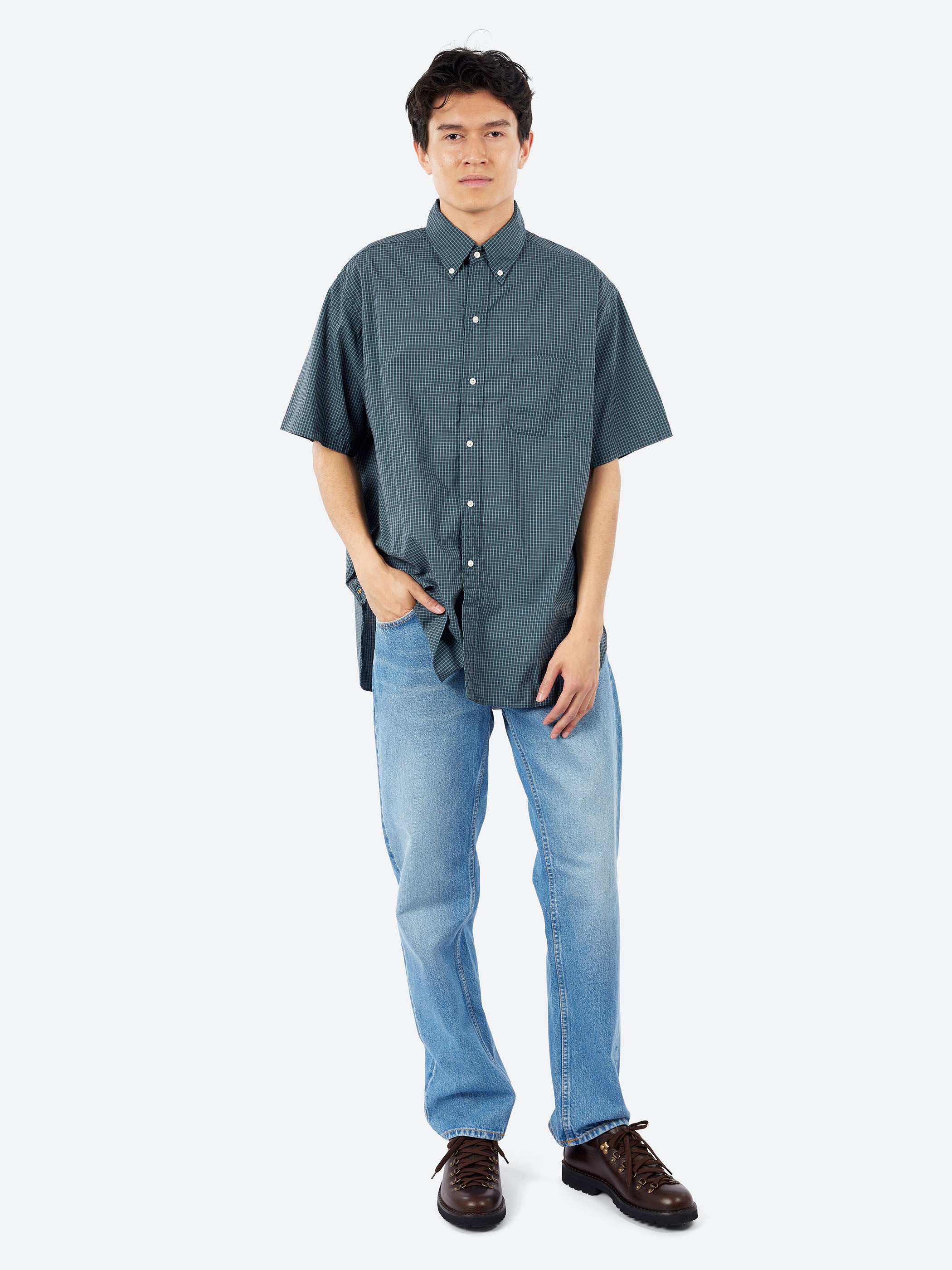 BD Classic-Fit Mini Plaid Shirt