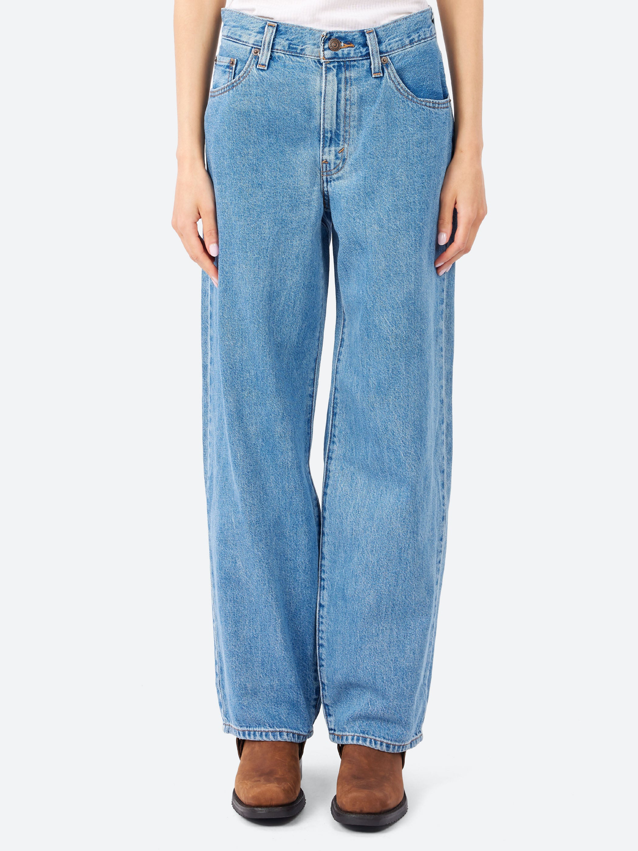 Levi's - Baggy Dad in Heavy Check (Medium Wash) – gravitypope