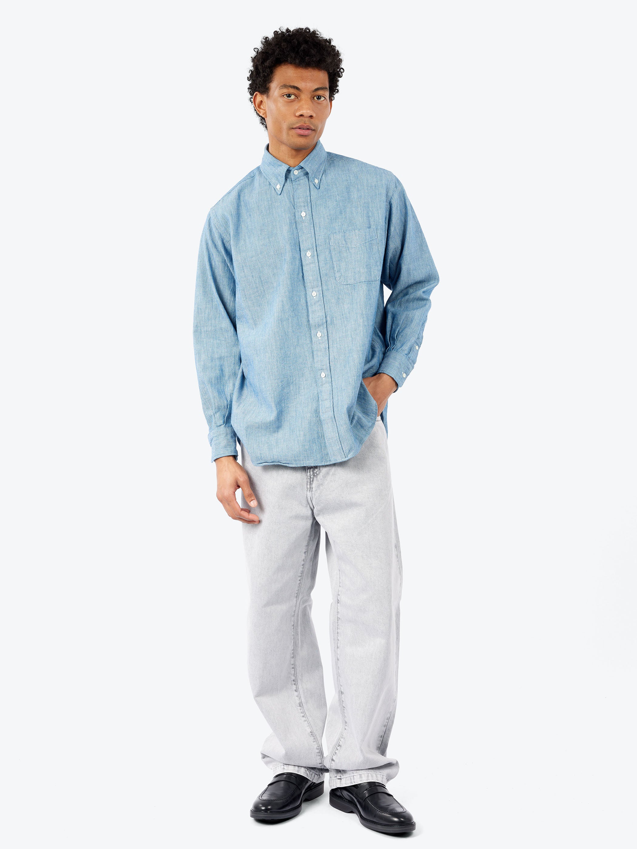 BD Classic Fit Indigo Oxford