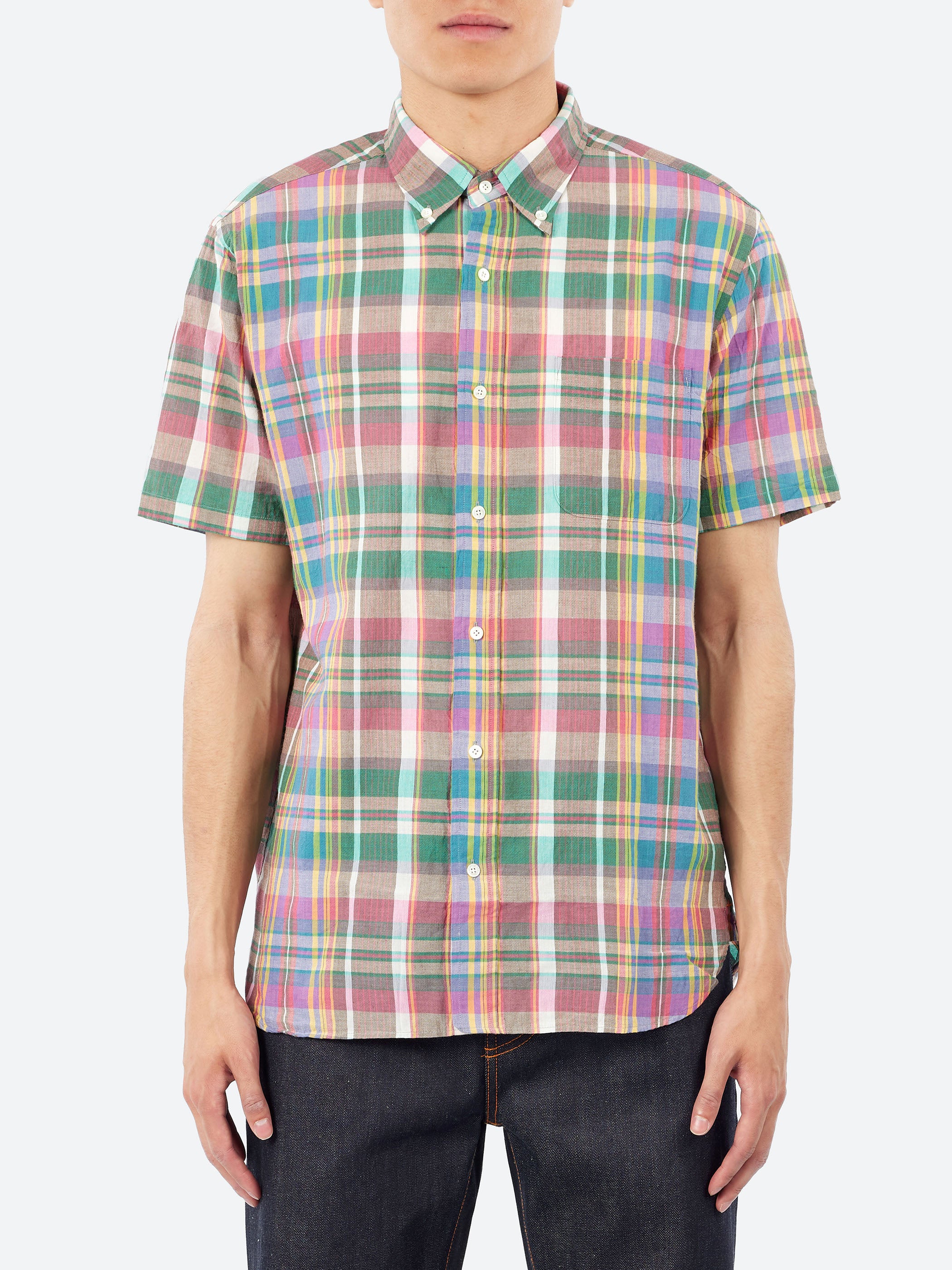 Madras Button Down Shirt
