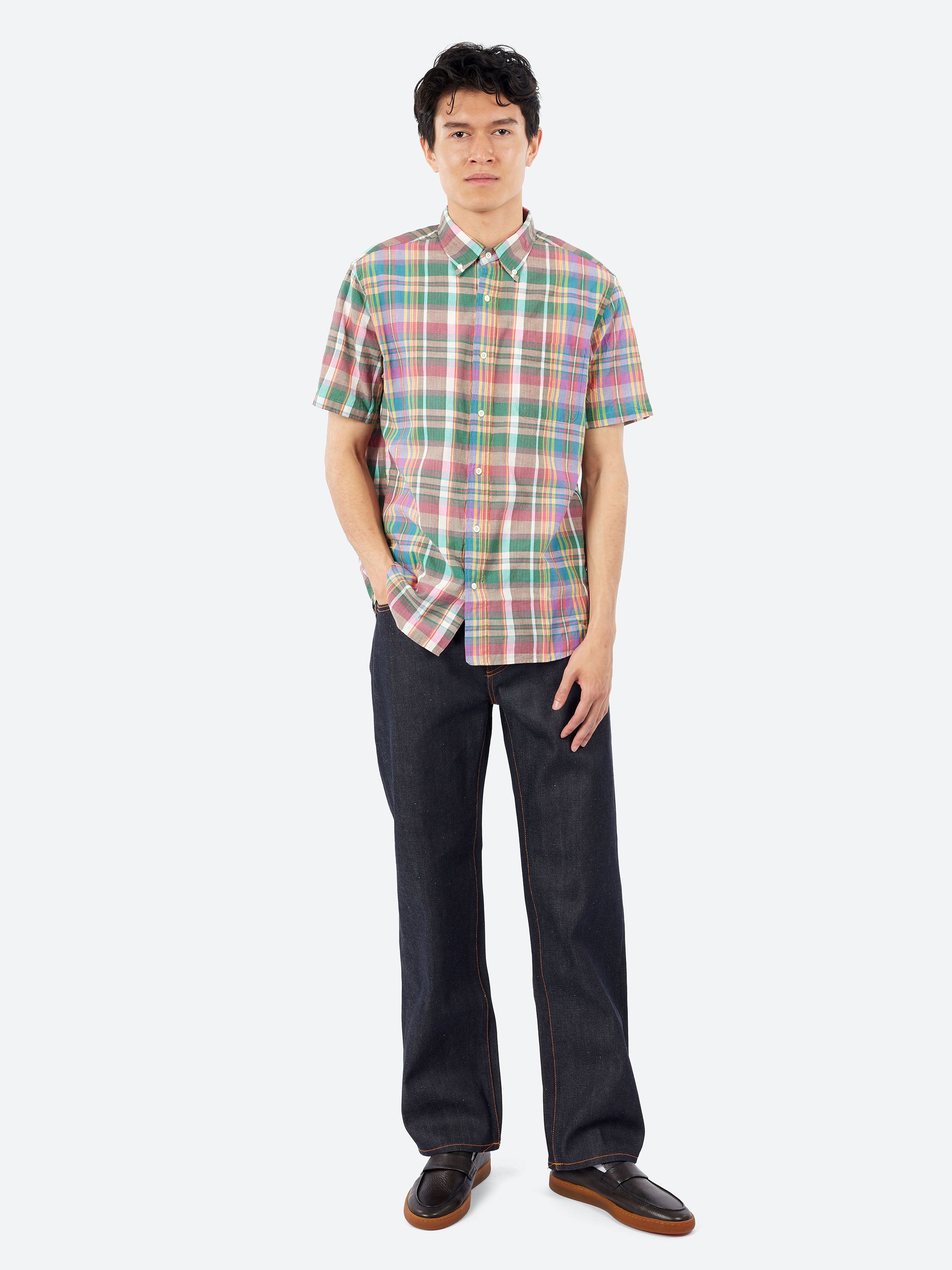 Madras Button Down Shirt