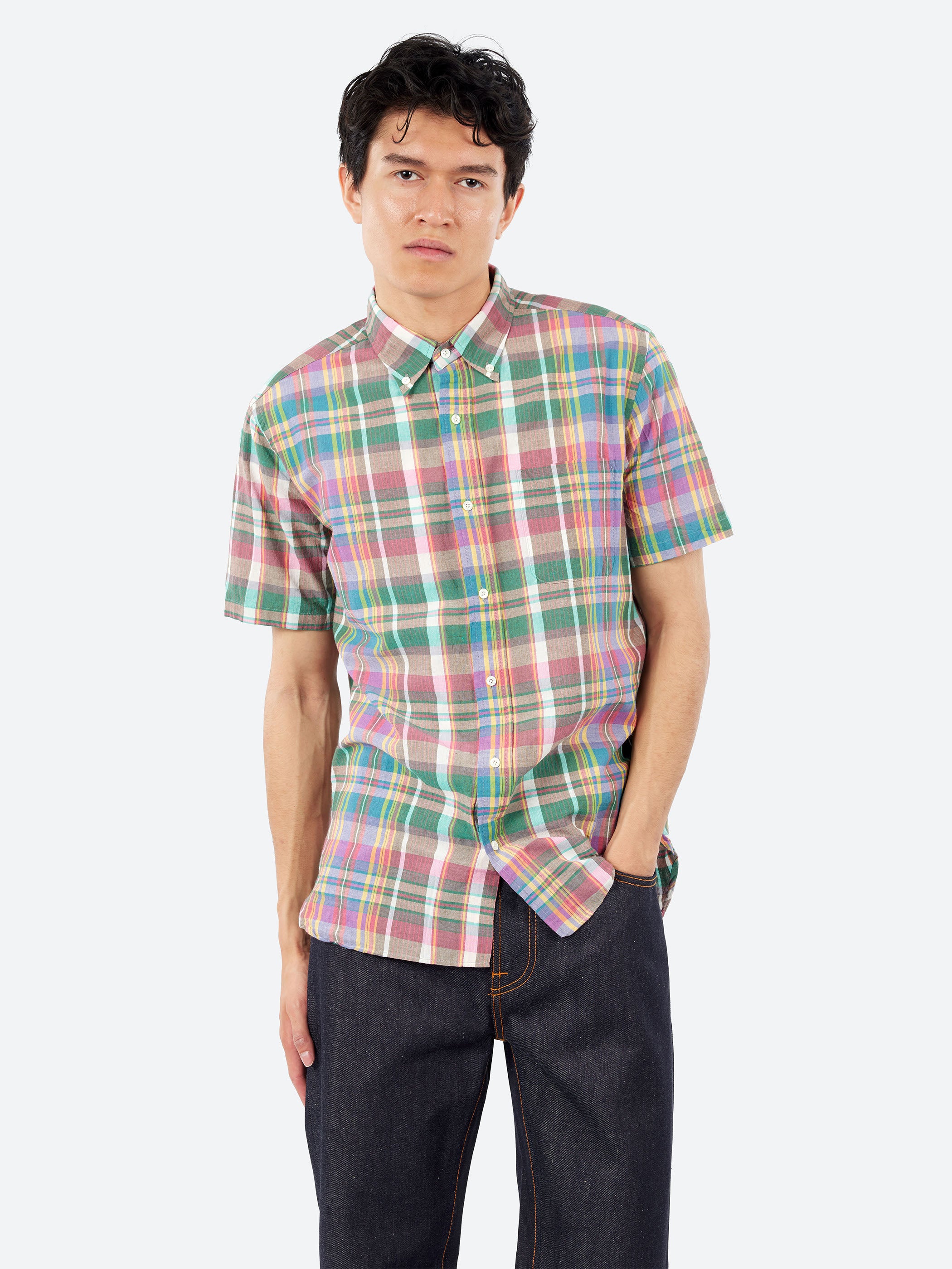Madras Button Down Shirt