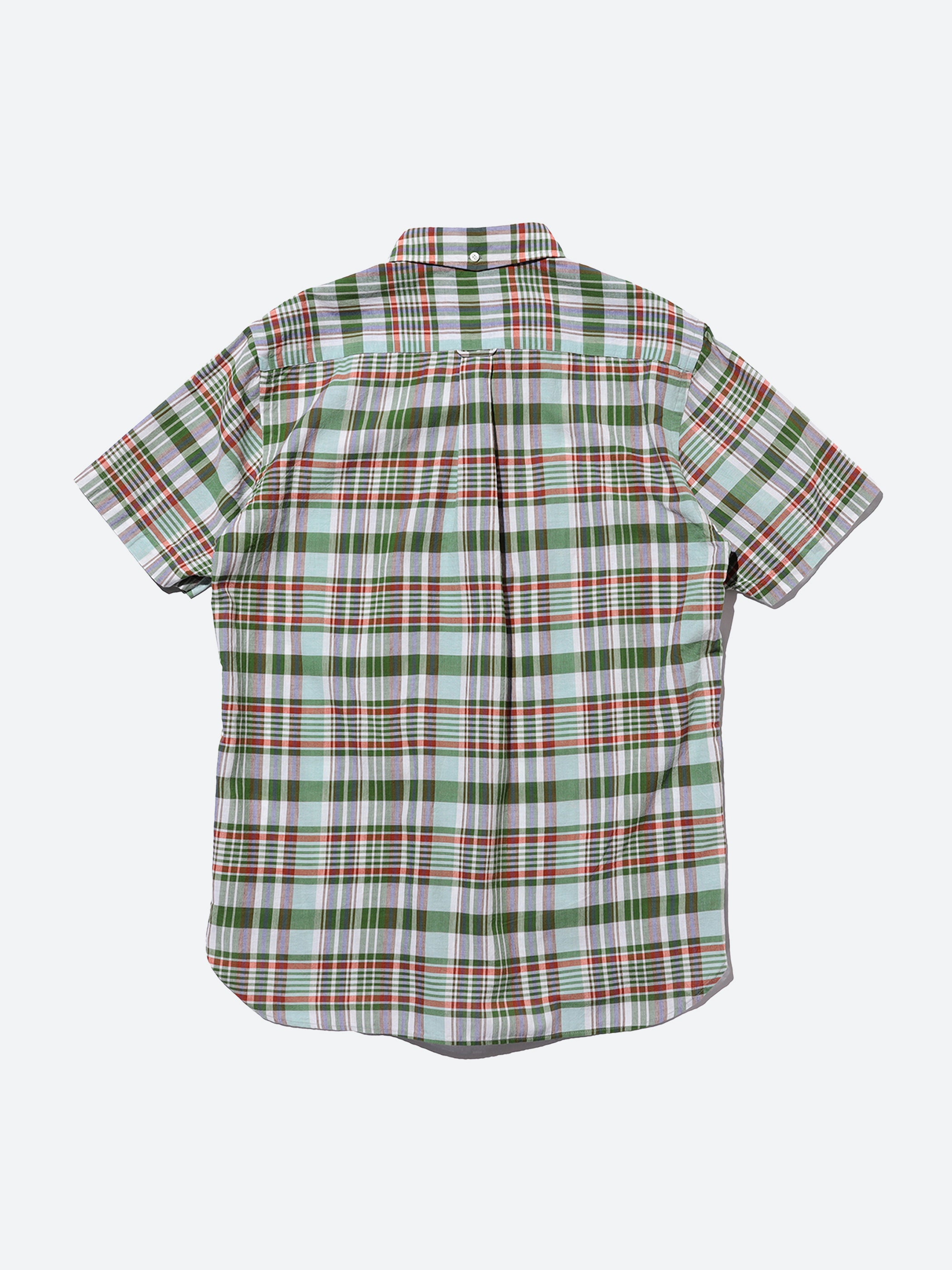 BEAMS PLUS - Madras Button Down Shirt in Green – gravitypope