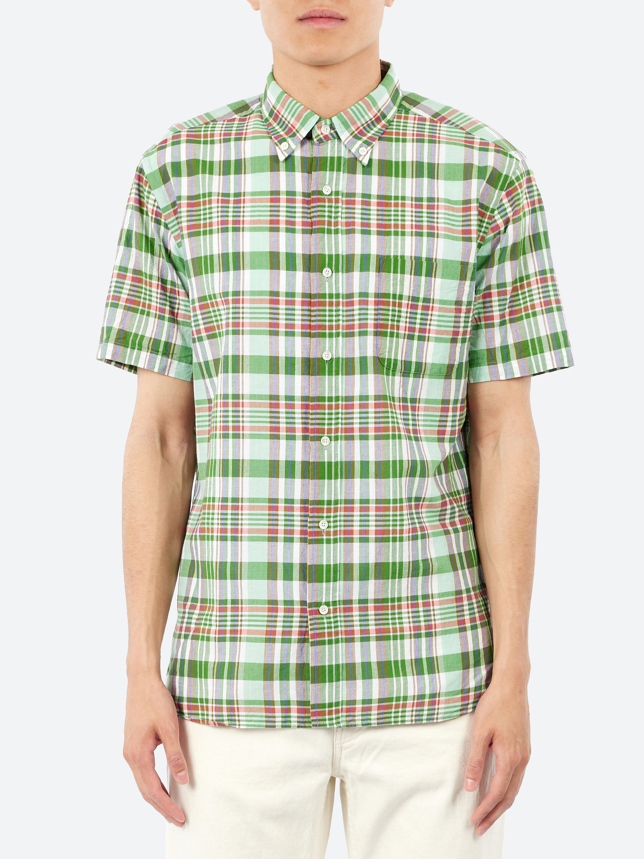 Madras Button Down Shirt