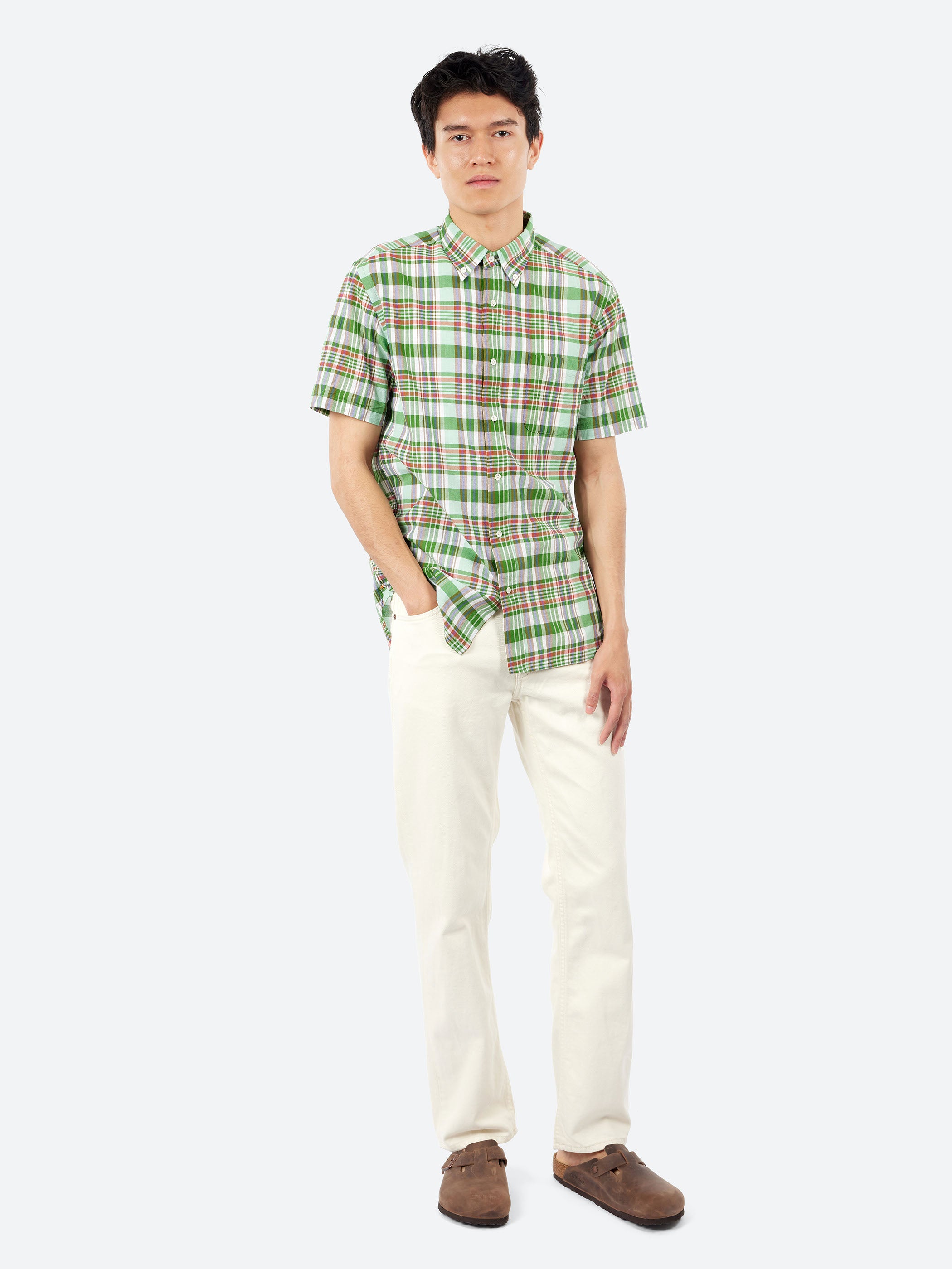 Madras Button Down Shirt