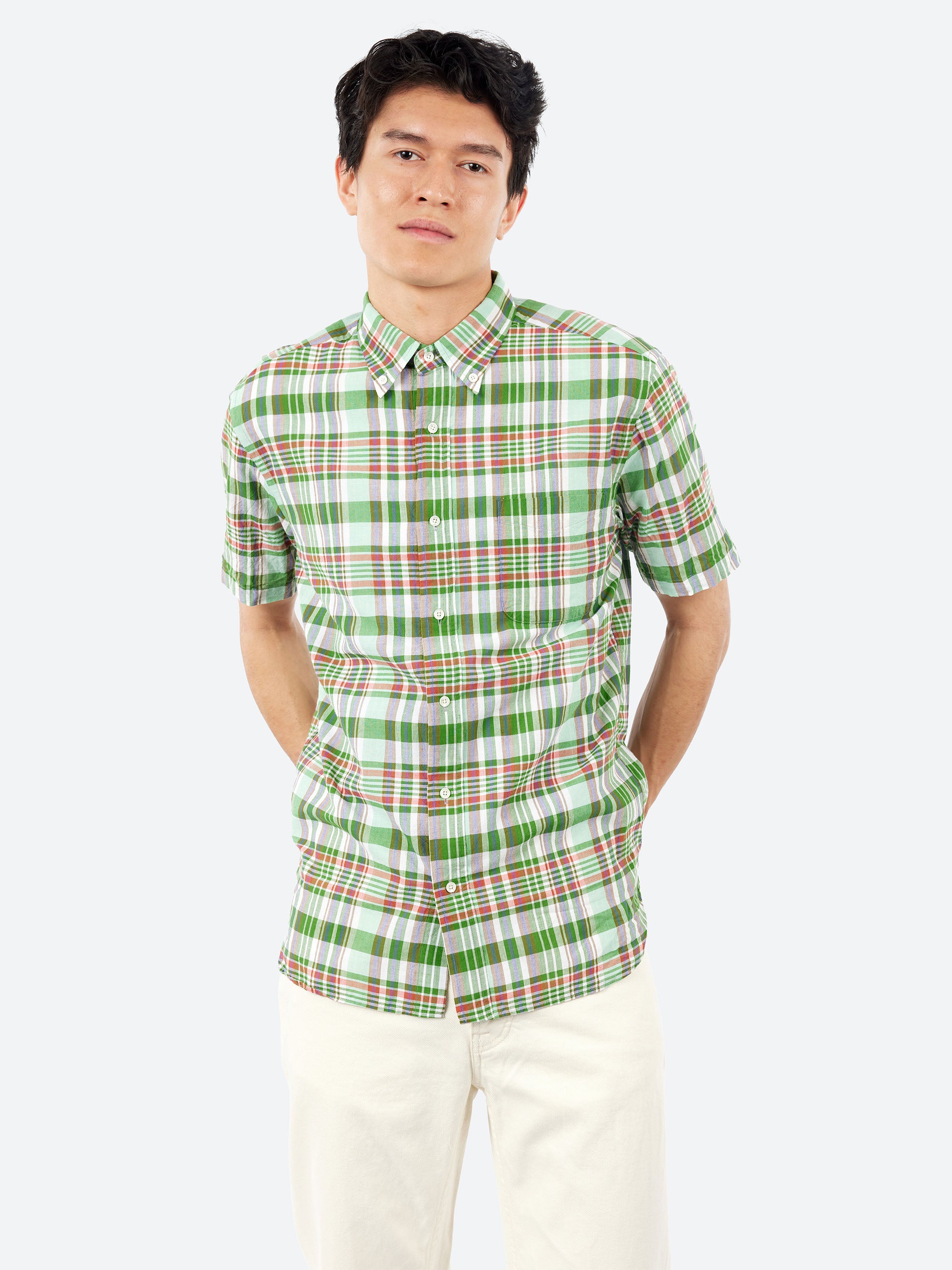 Madras Button Down Shirt