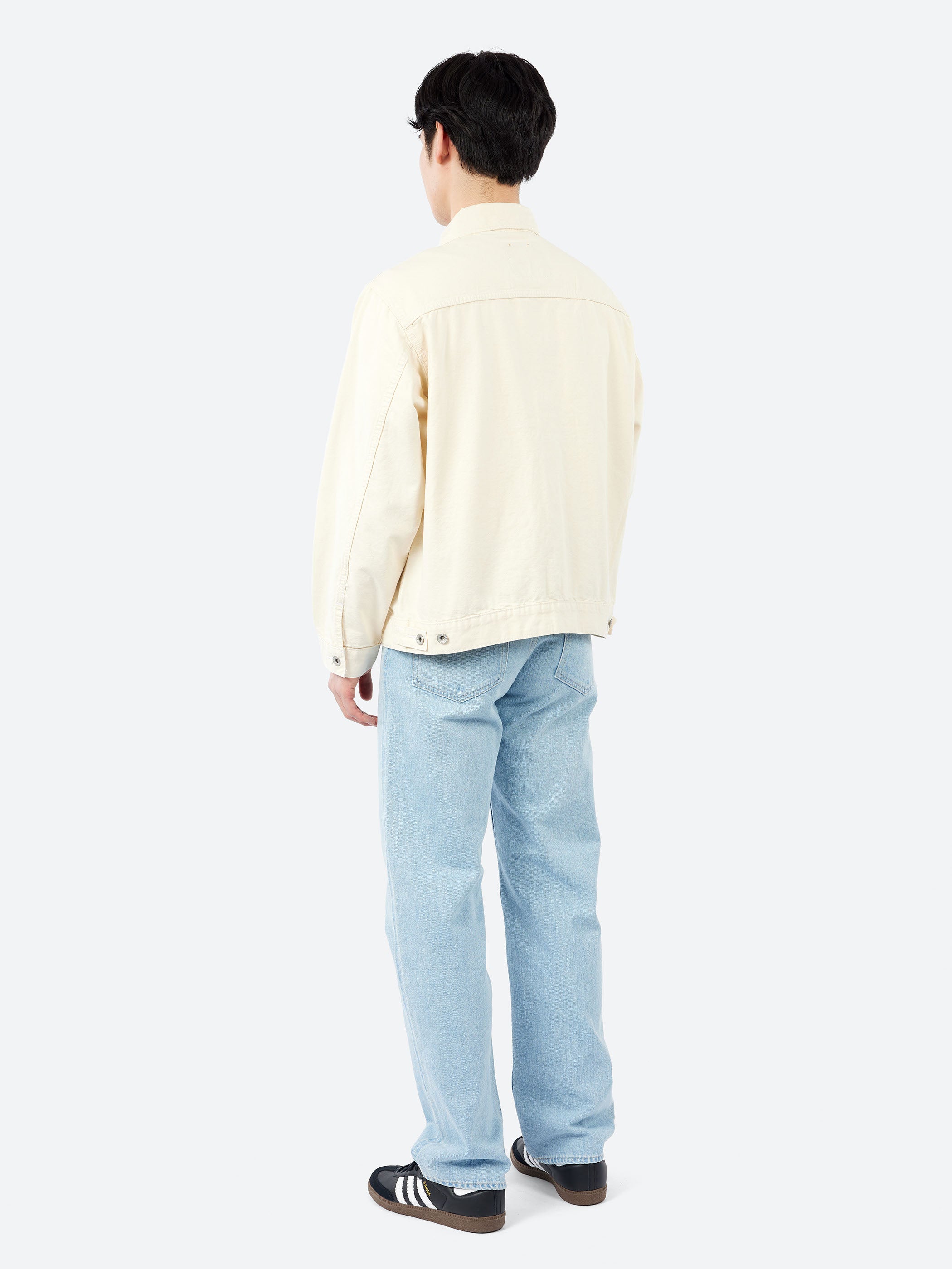 Levi's - Sunrise Trucker in Undyed Ecru Greige – gravitypope